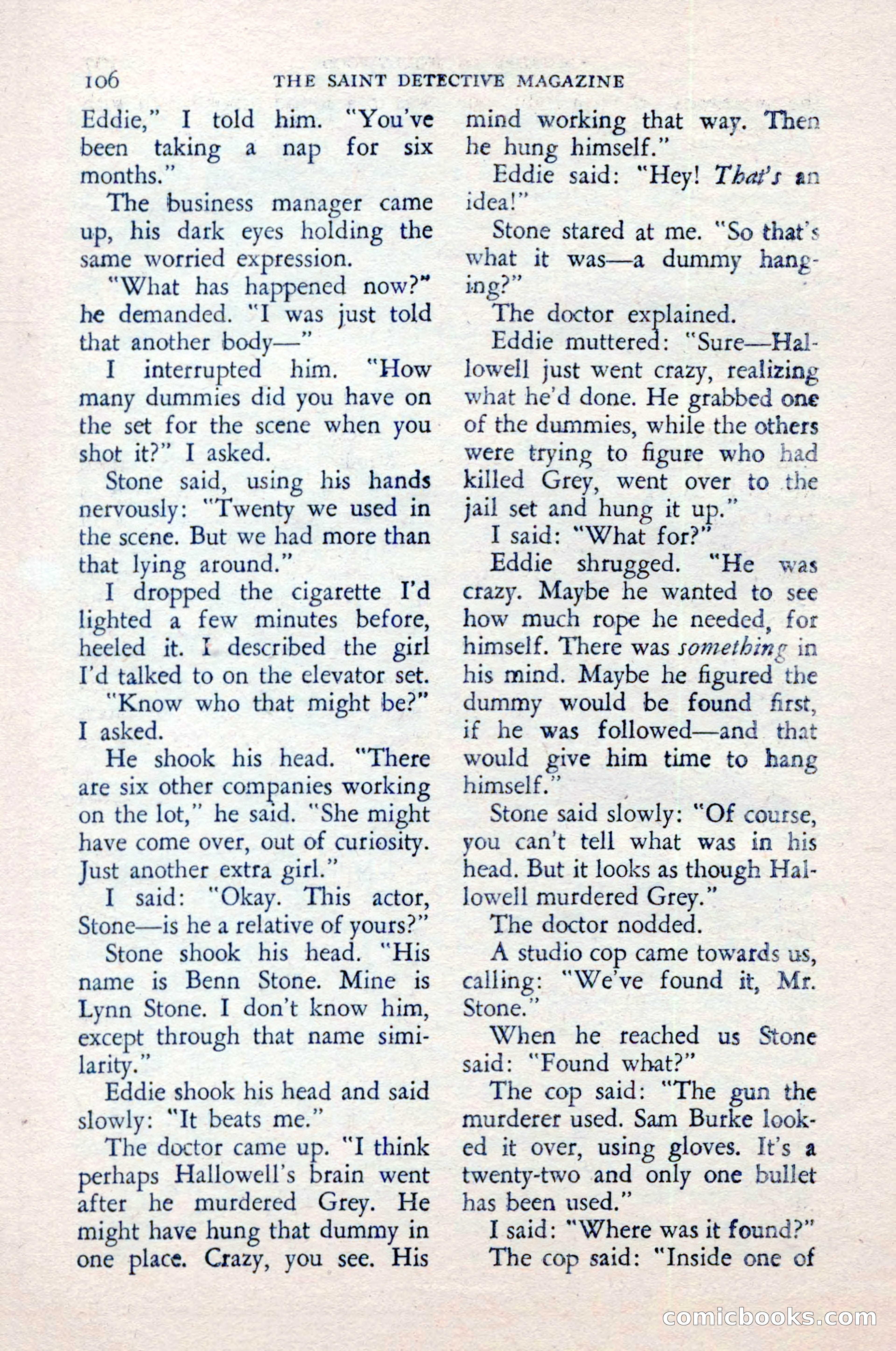 The Saint Detective Magazine — page 108 of 148