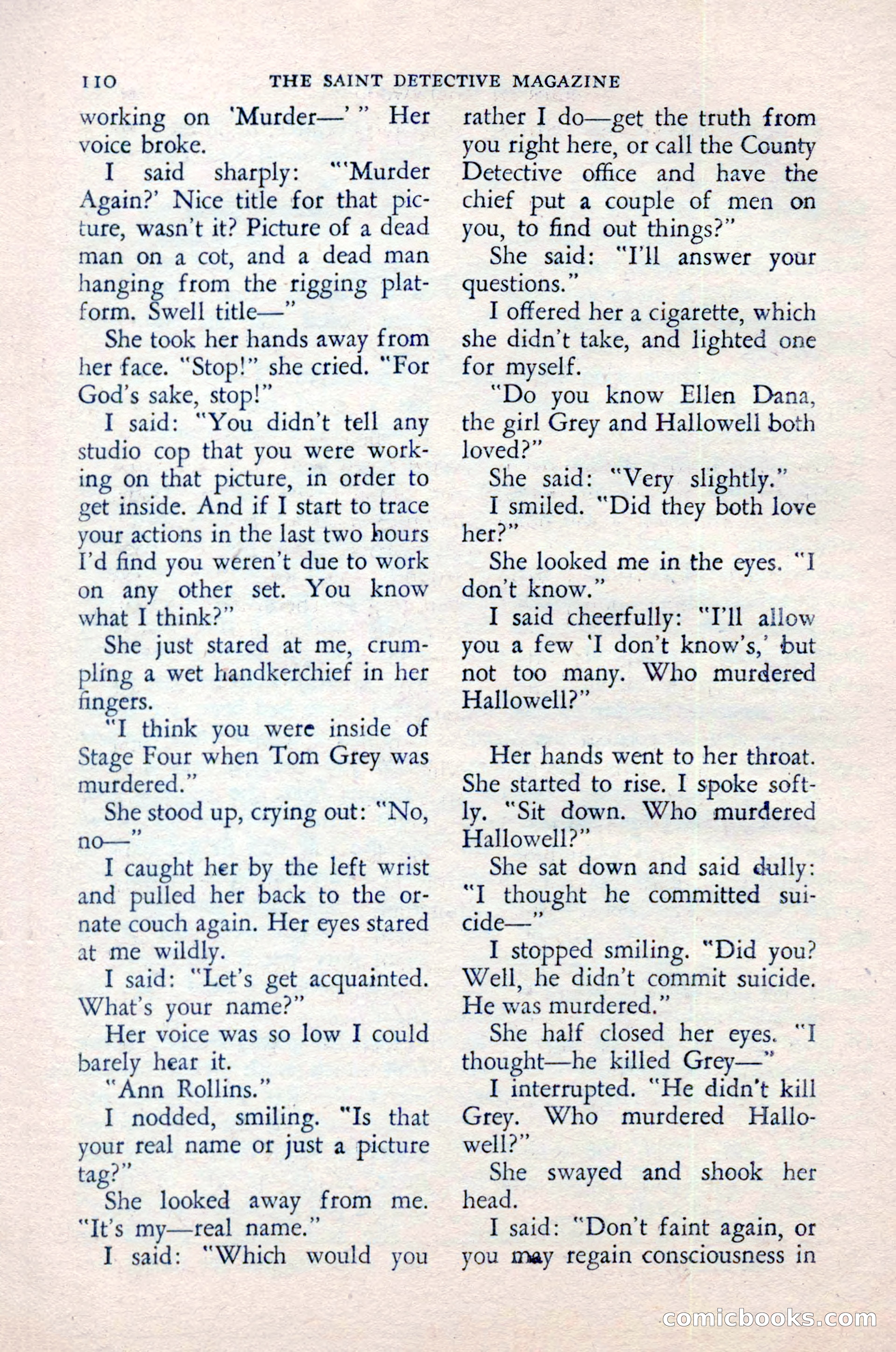 The Saint Detective Magazine — page 112 of 148