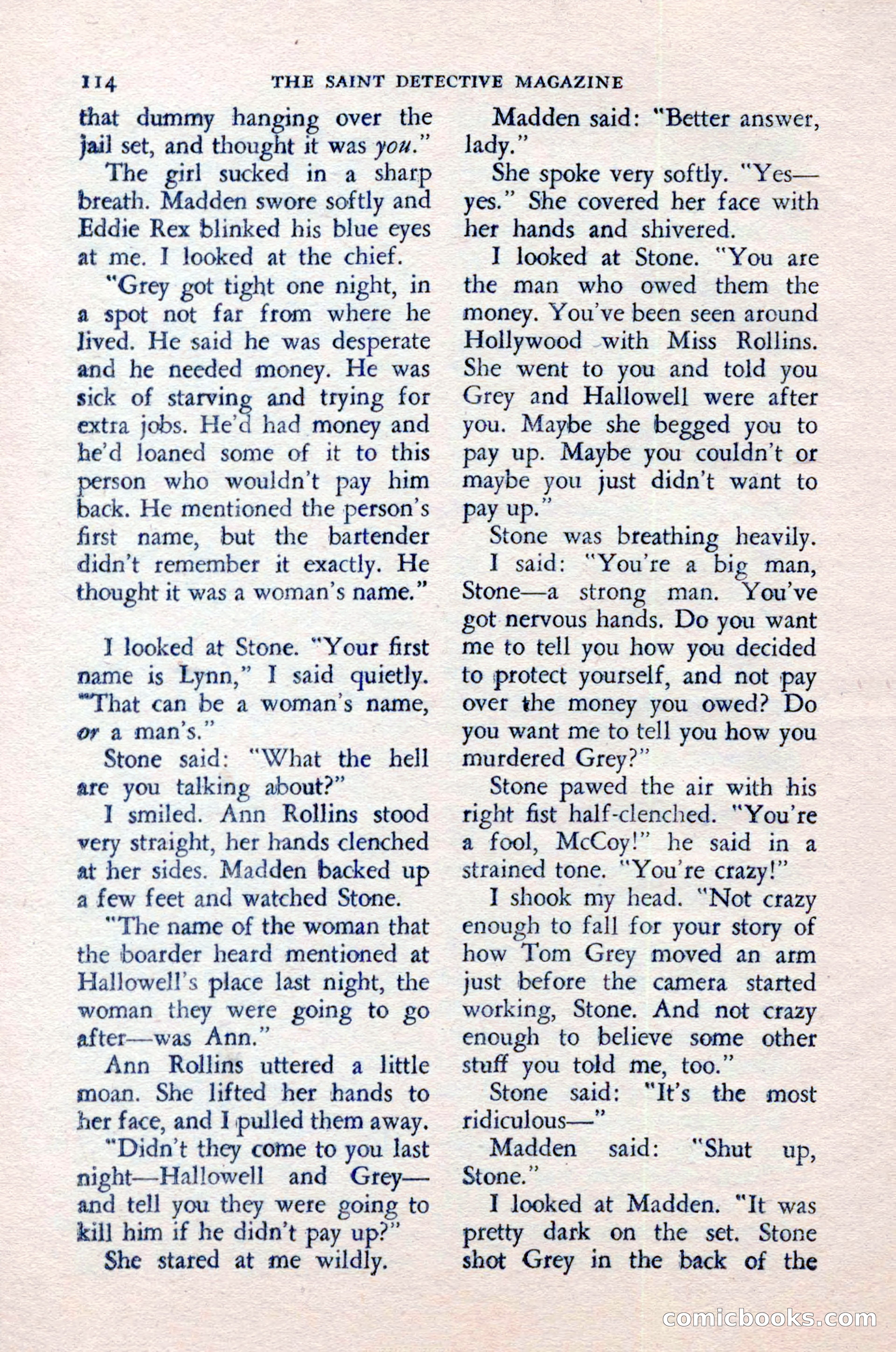 The Saint Detective Magazine — page 116 of 148
