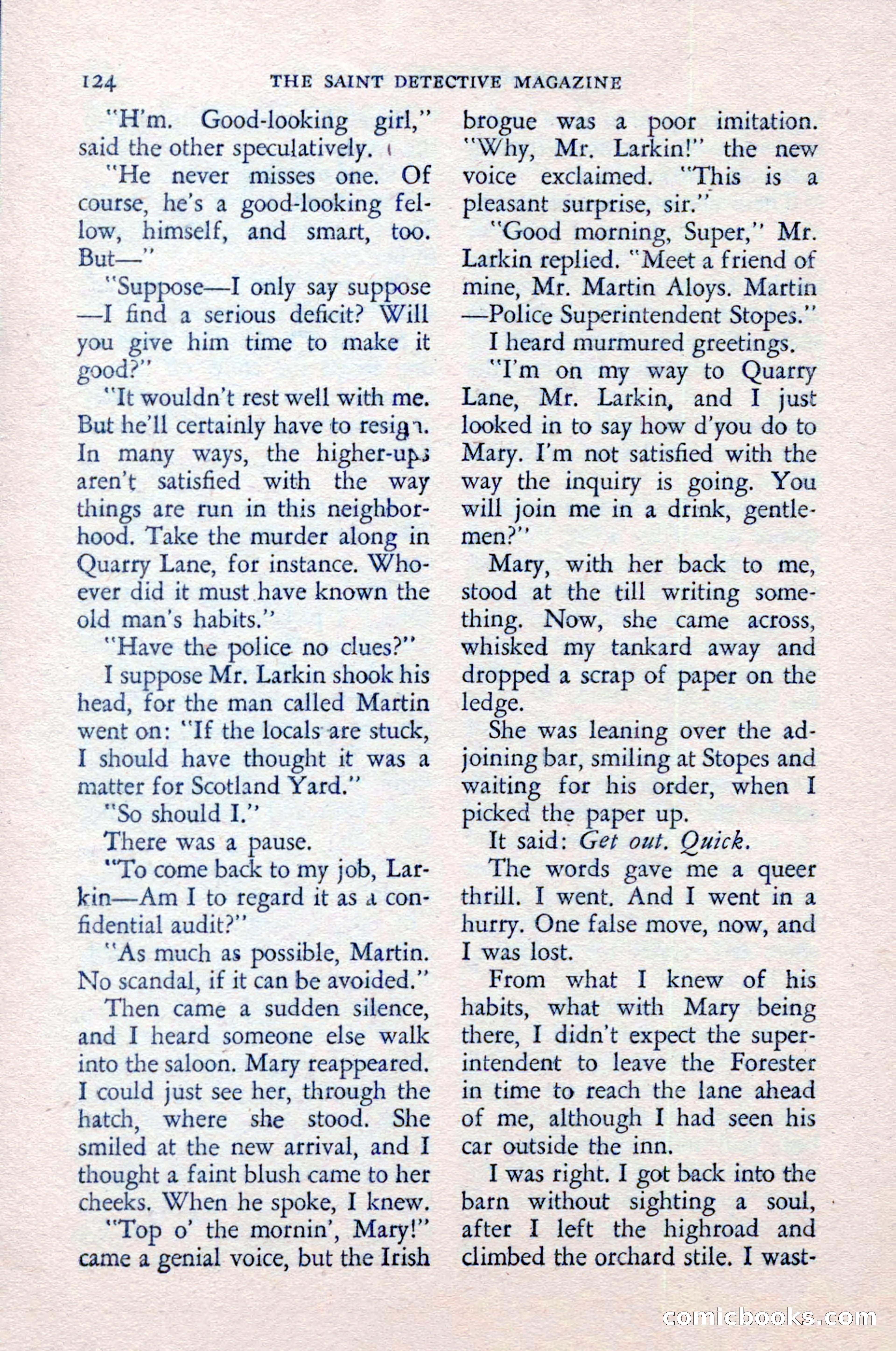 The Saint Detective Magazine — page 126 of 148