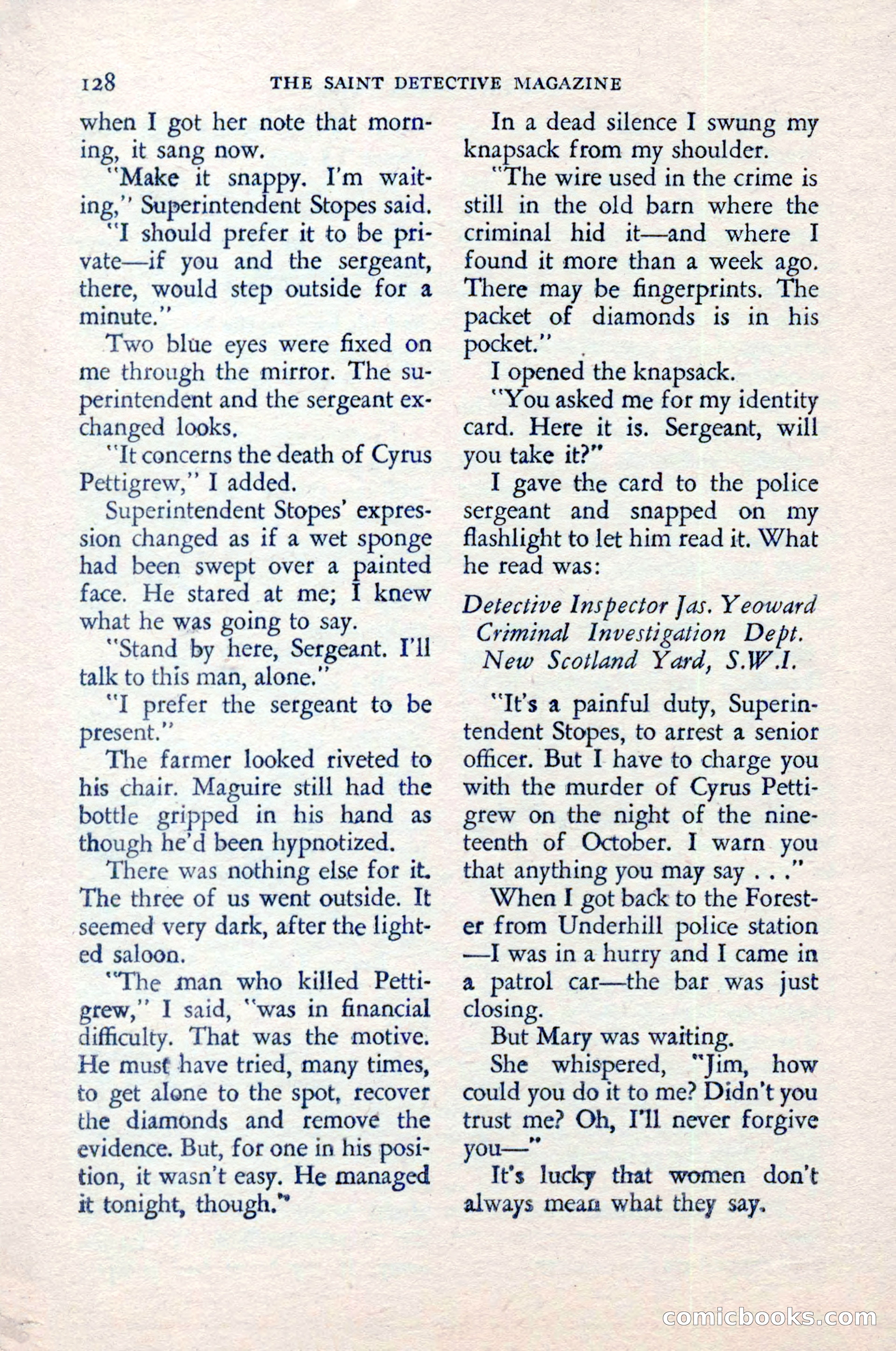 The Saint Detective Magazine — page 130 of 148