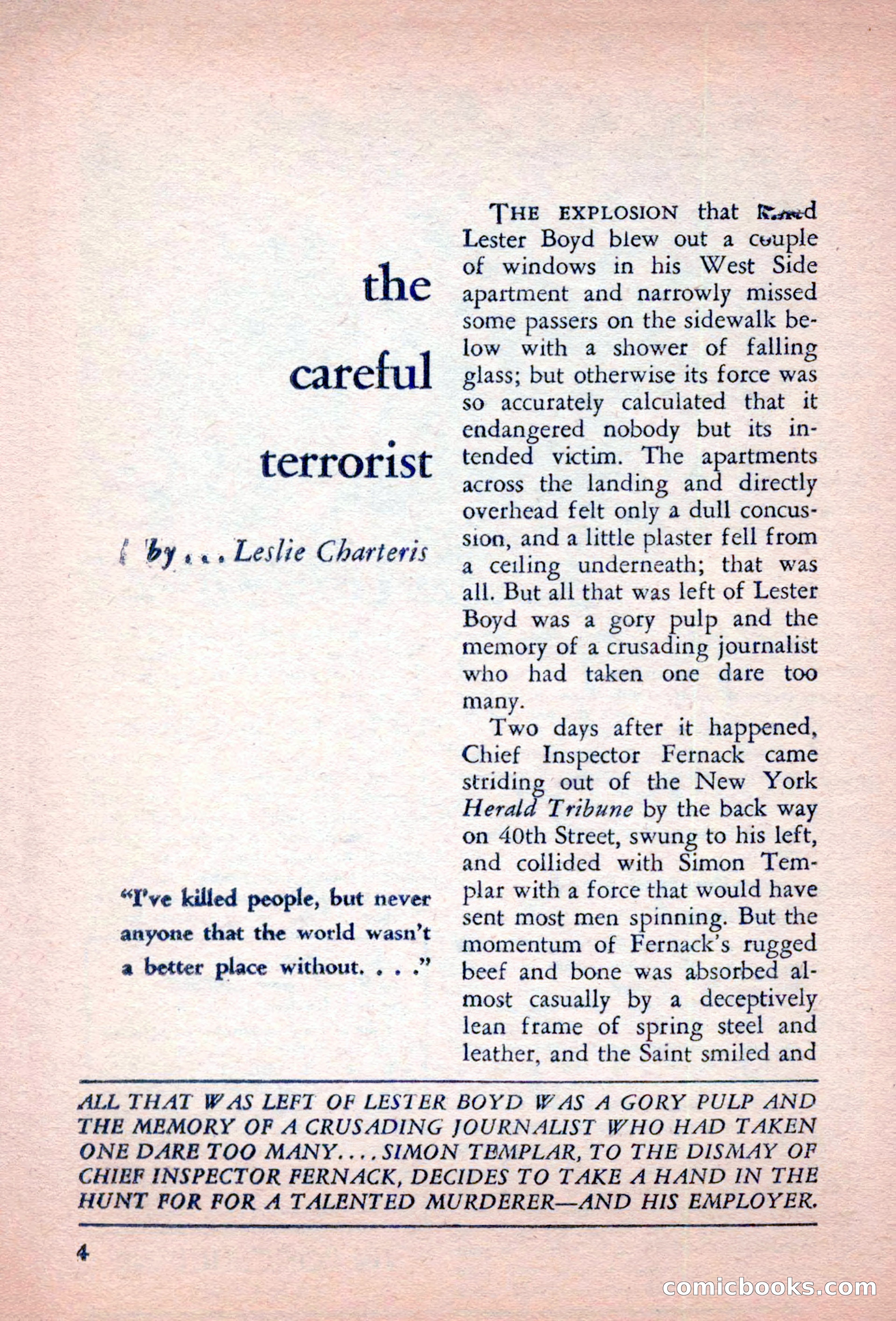 The Saint Detective Magazine, October 1956 — page 6 of 132
