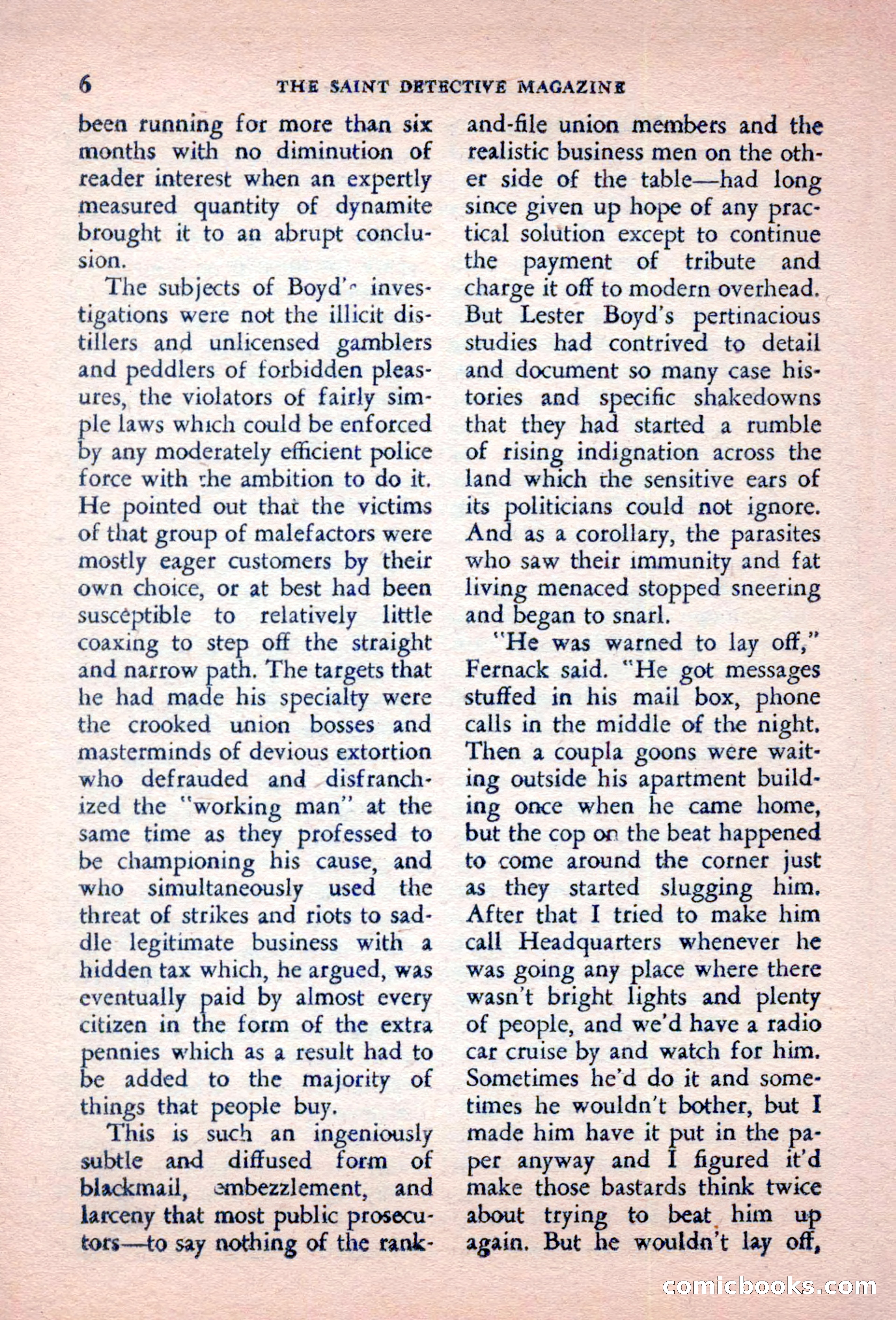 The Saint Detective Magazine, October 1956 — page 8 of 132