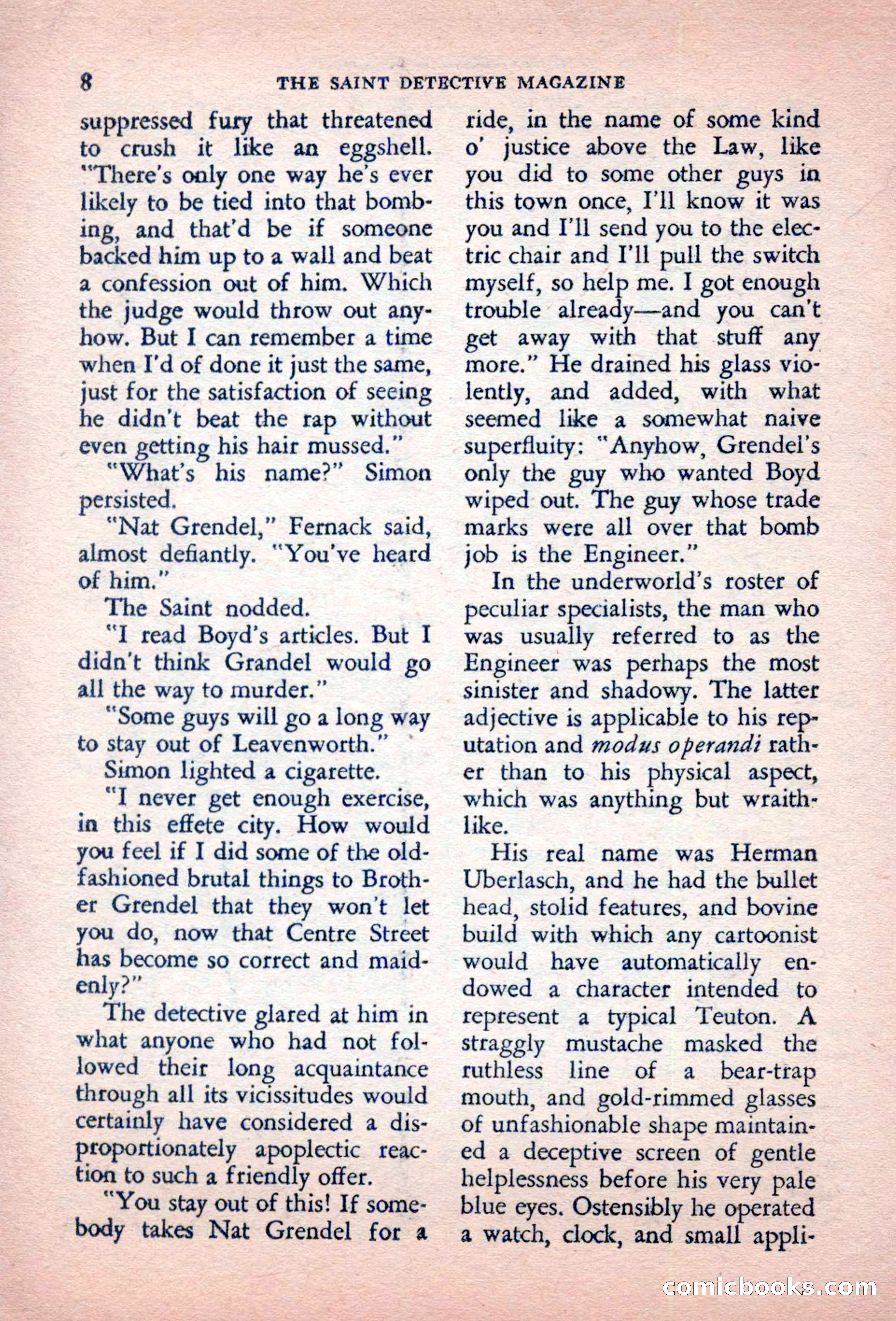 The Saint Detective Magazine, October 1956 — page 10 of 132
