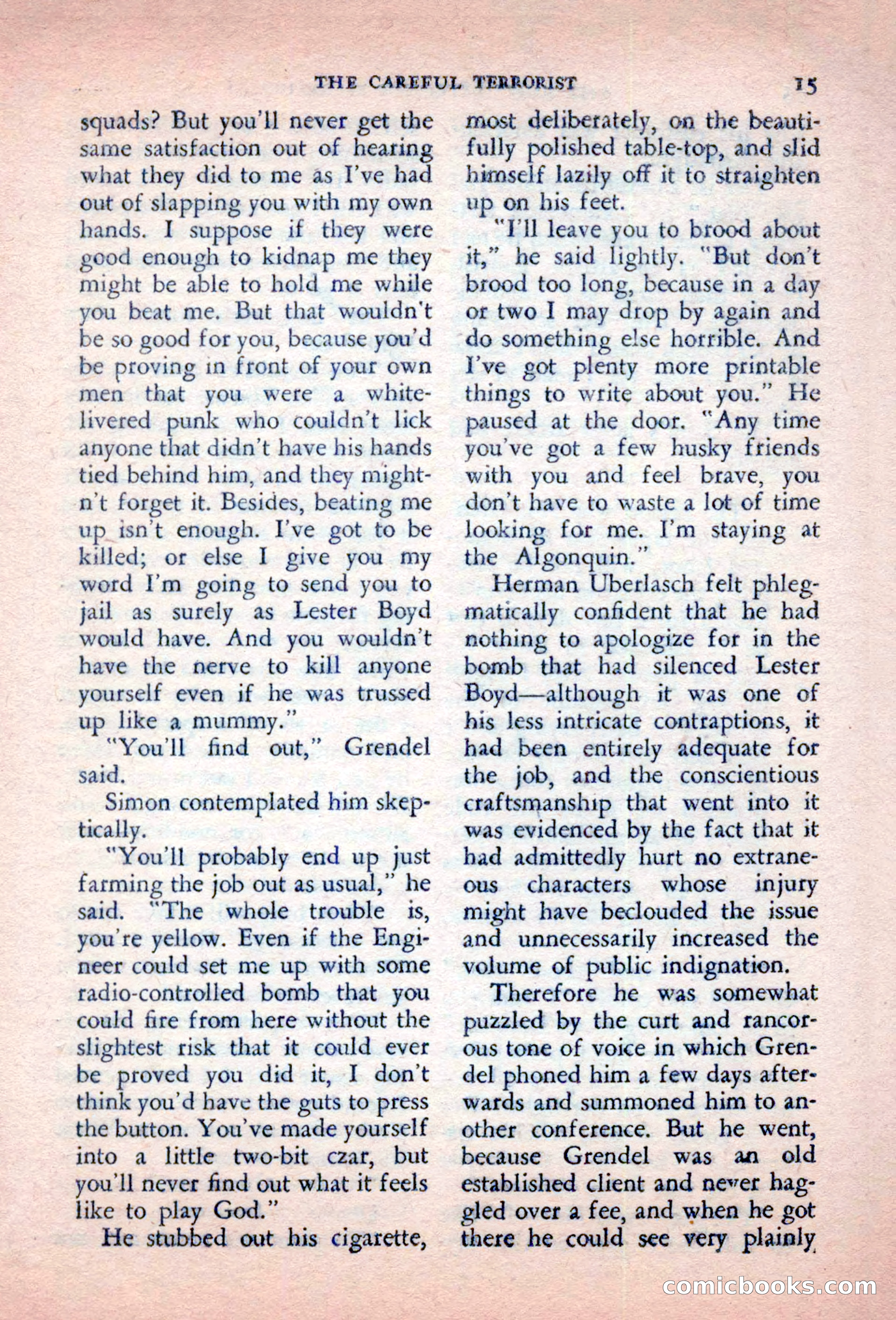 The Saint Detective Magazine, October 1956 — page 17 of 132