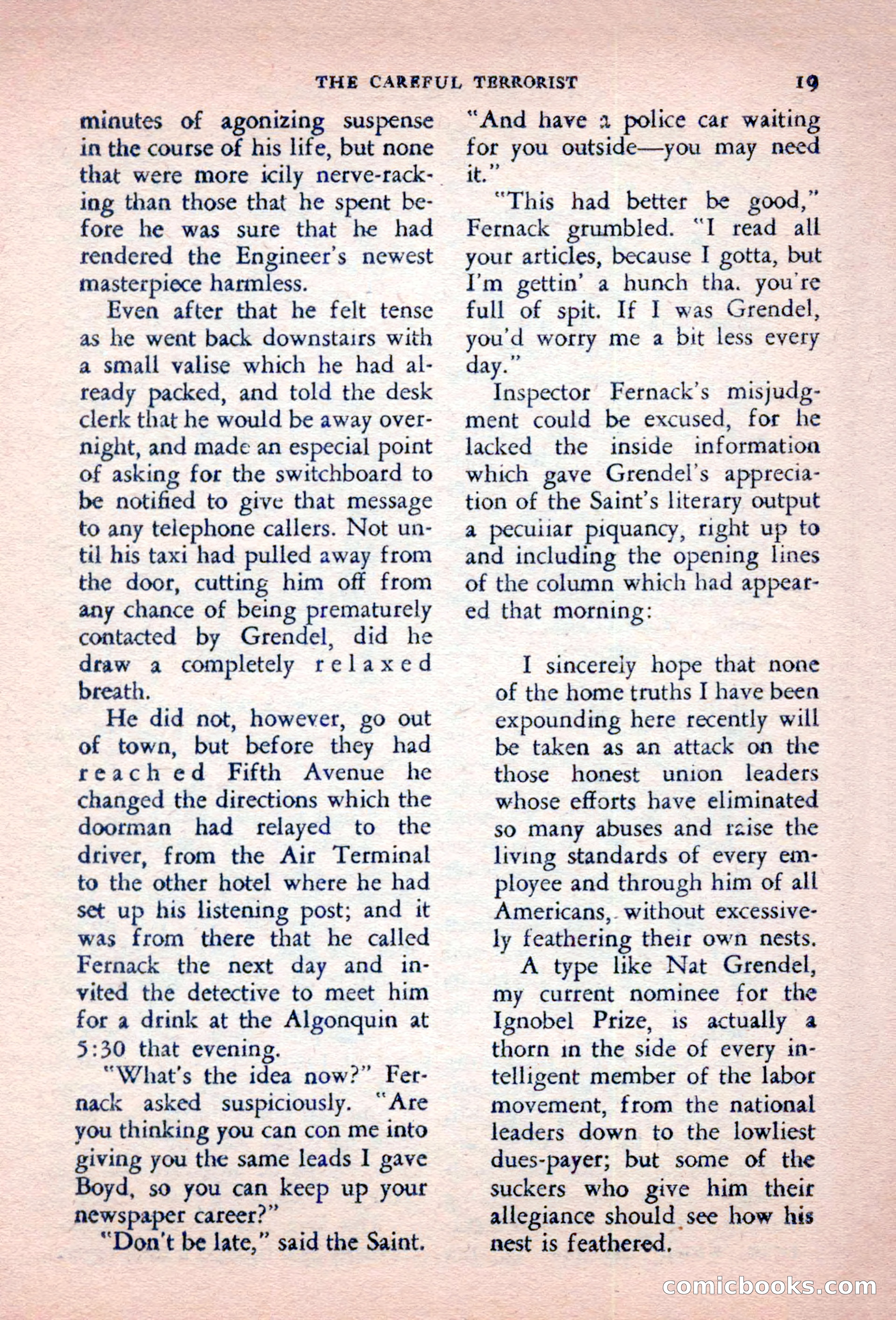 The Saint Detective Magazine, October 1956 — page 21 of 132