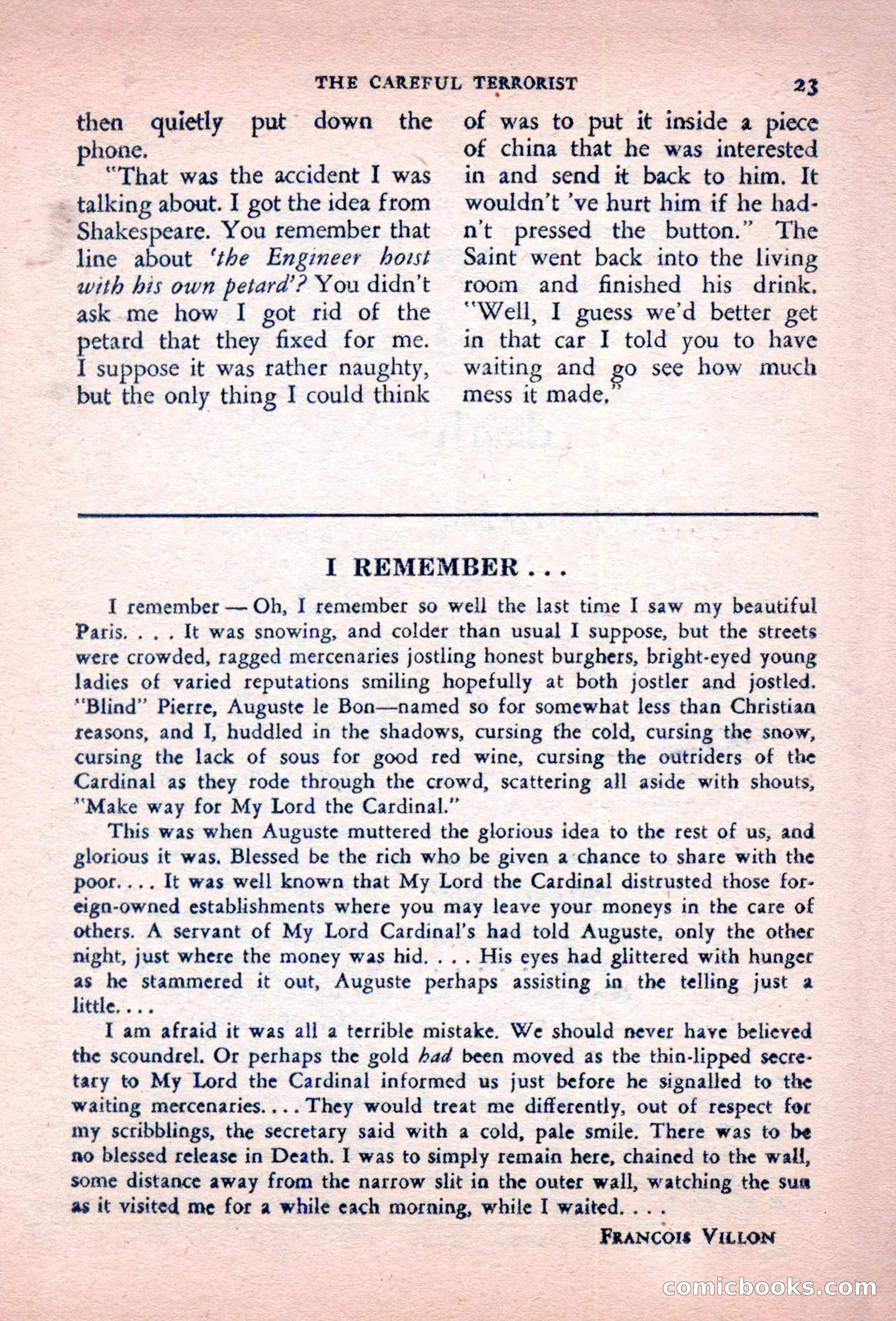 The Saint Detective Magazine, October 1956 — page 25 of 132