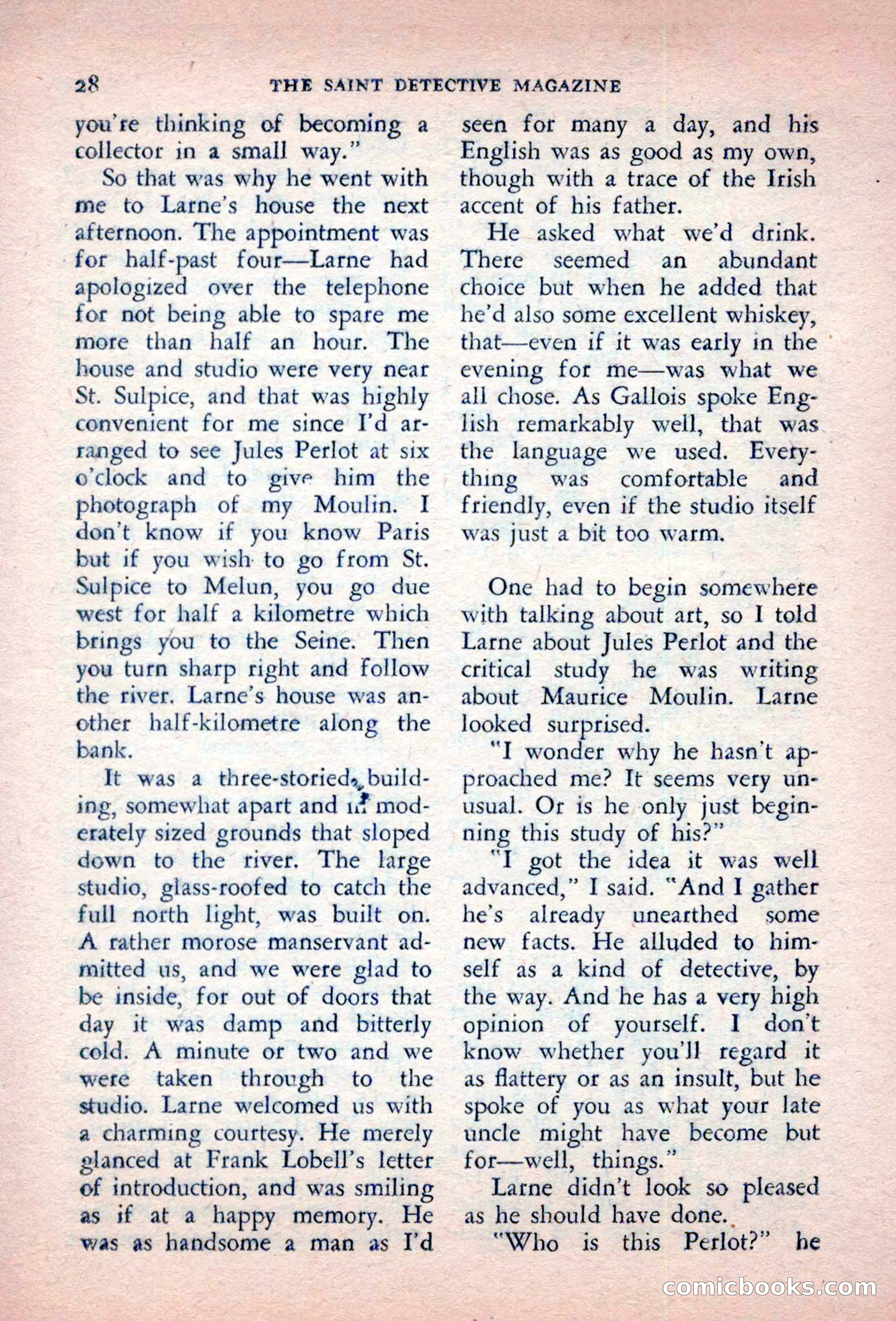 The Saint Detective Magazine, October 1956 — page 30 of 132