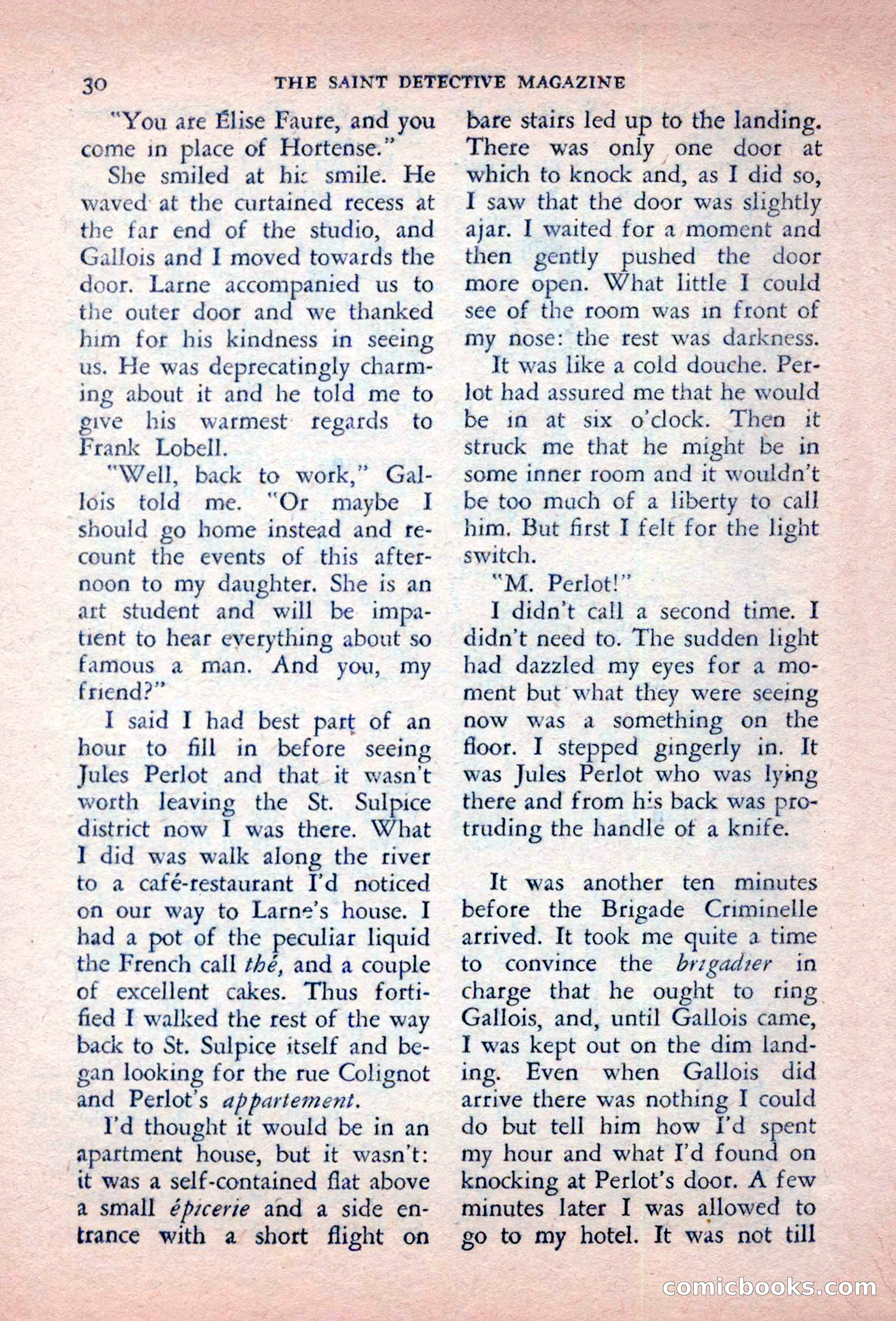 The Saint Detective Magazine, October 1956 — page 32 of 132