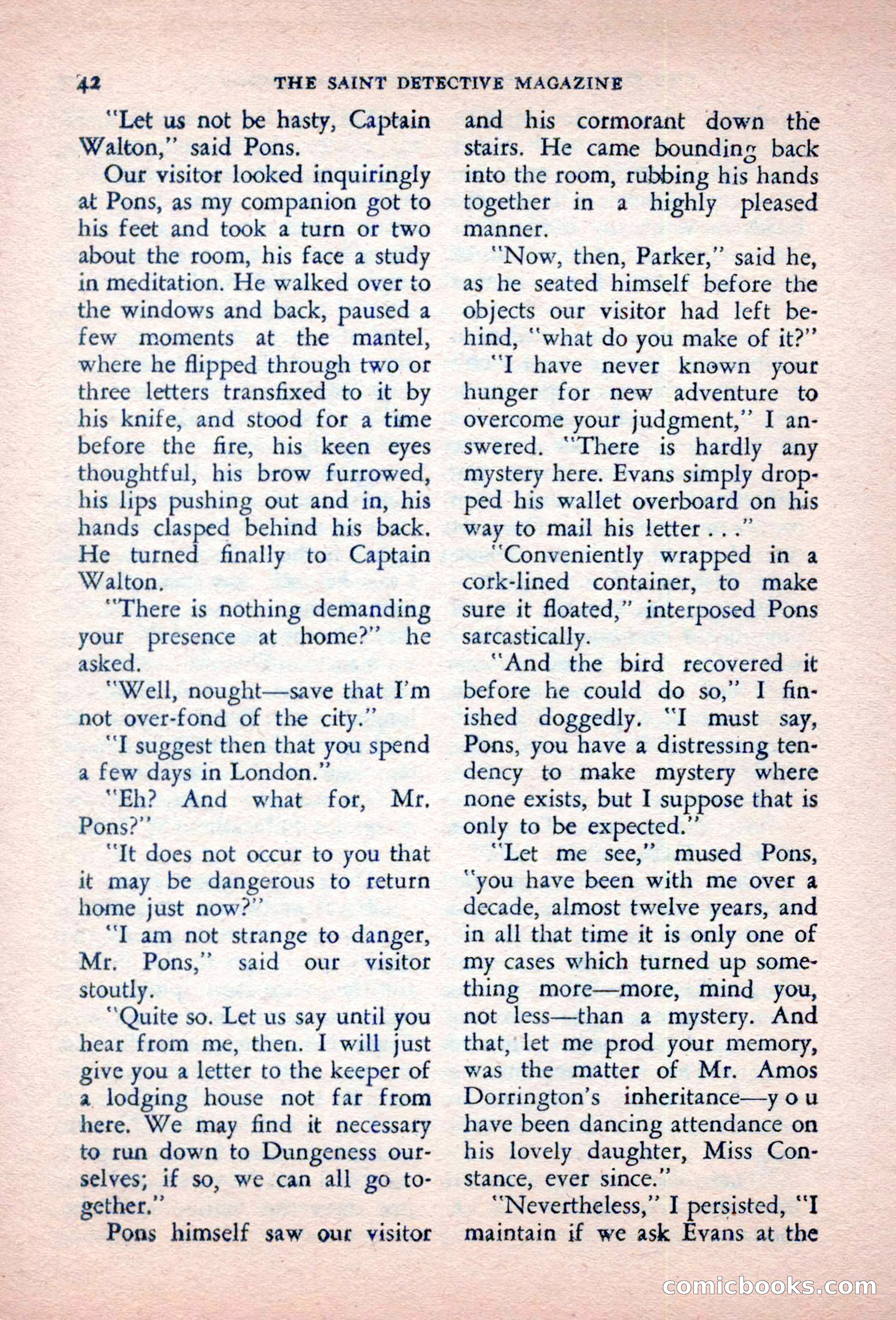 The Saint Detective Magazine, October 1956 — page 44 of 132