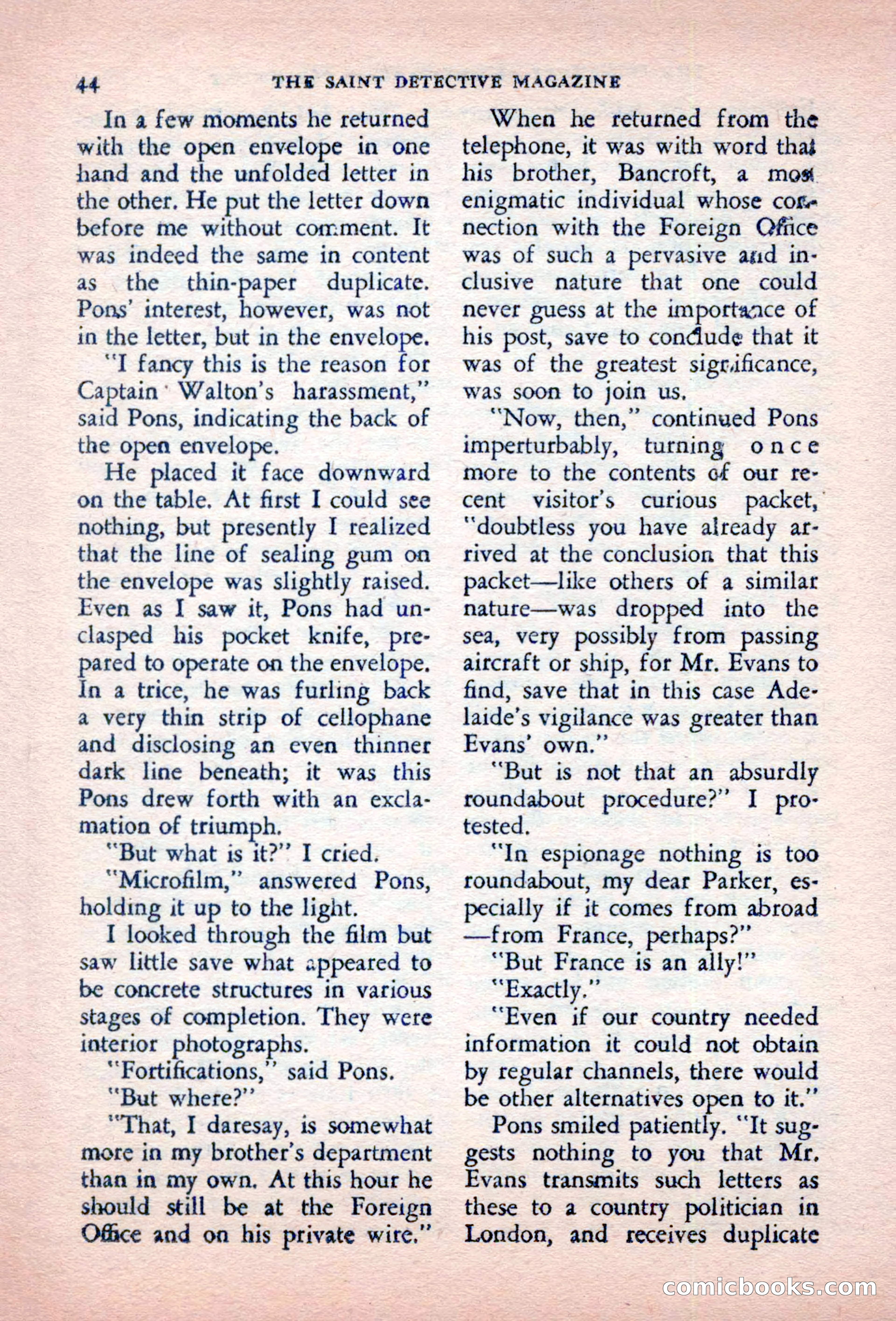 The Saint Detective Magazine, October 1956 — page 46 of 132