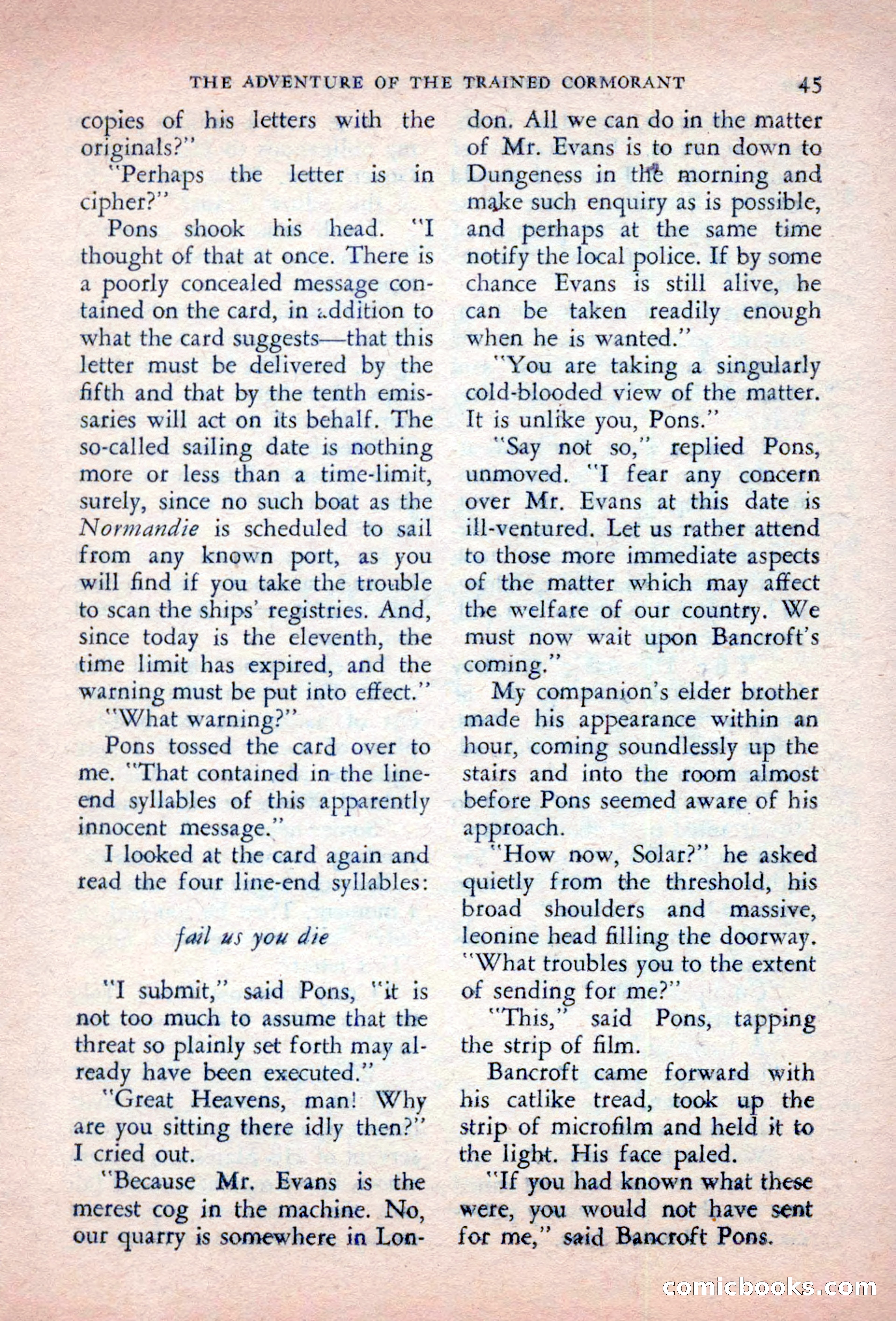 The Saint Detective Magazine, October 1956 — page 47 of 132