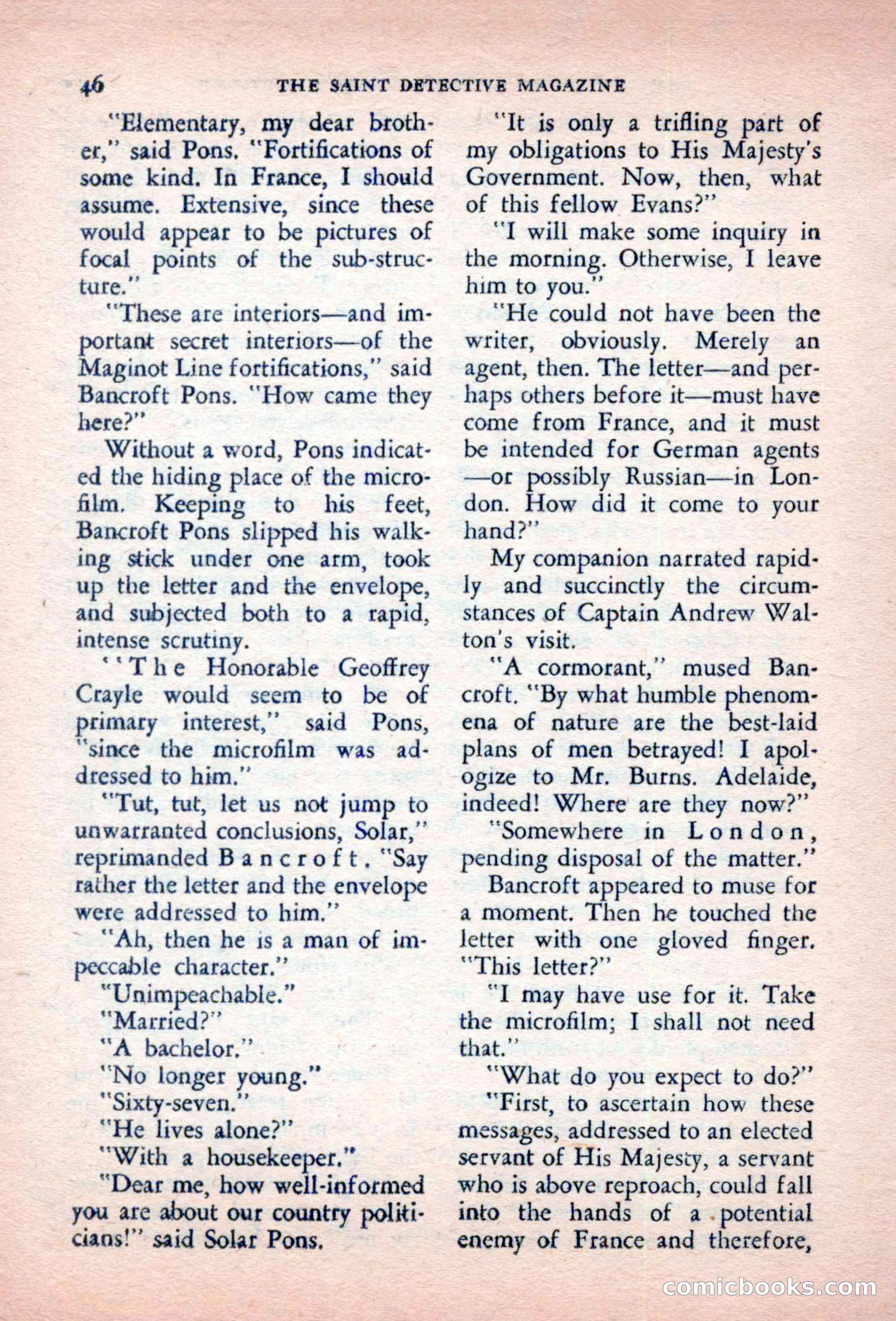 The Saint Detective Magazine, October 1956 — page 48 of 132