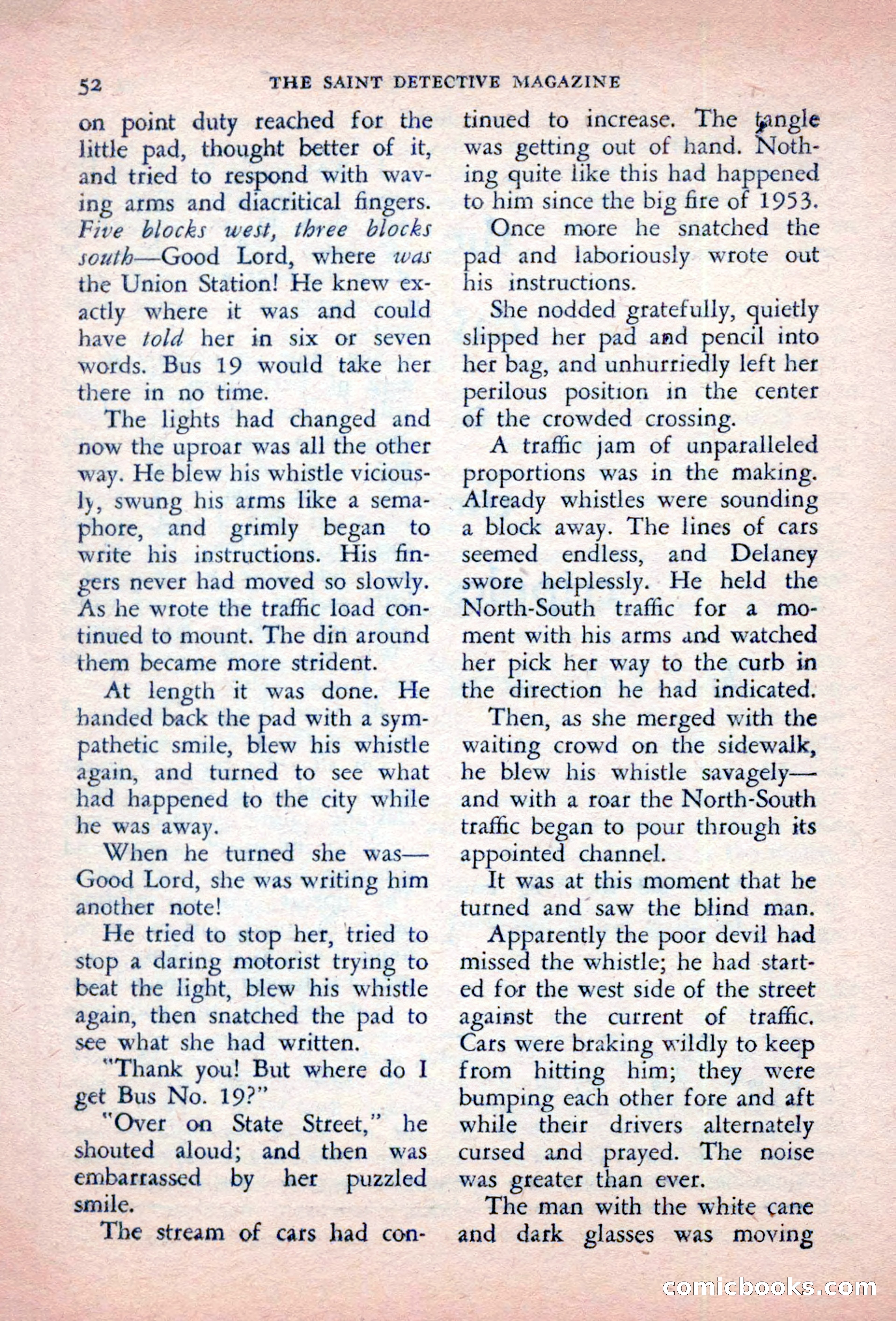 The Saint Detective Magazine, October 1956 — page 54 of 132