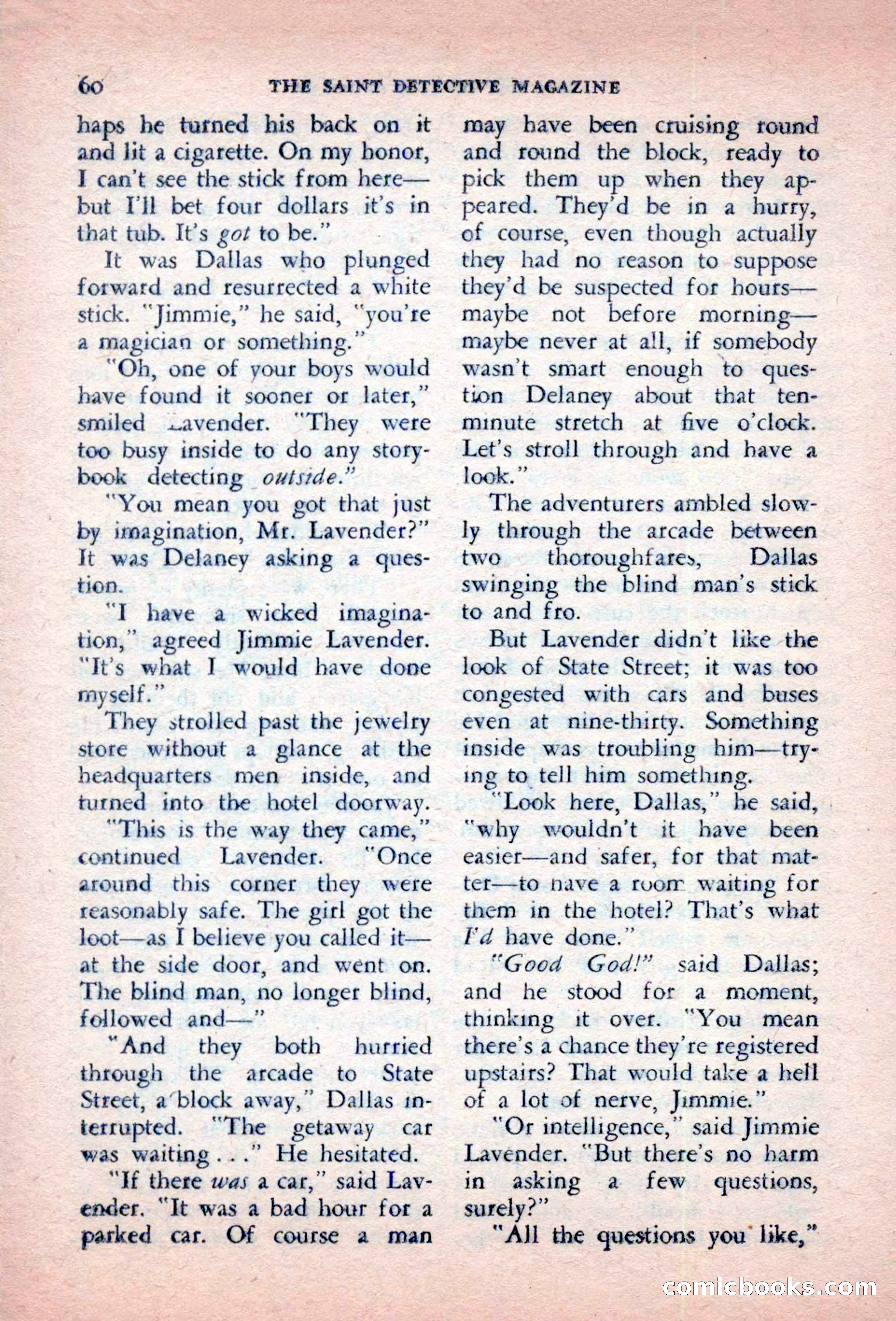 The Saint Detective Magazine, October 1956 — page 62 of 132