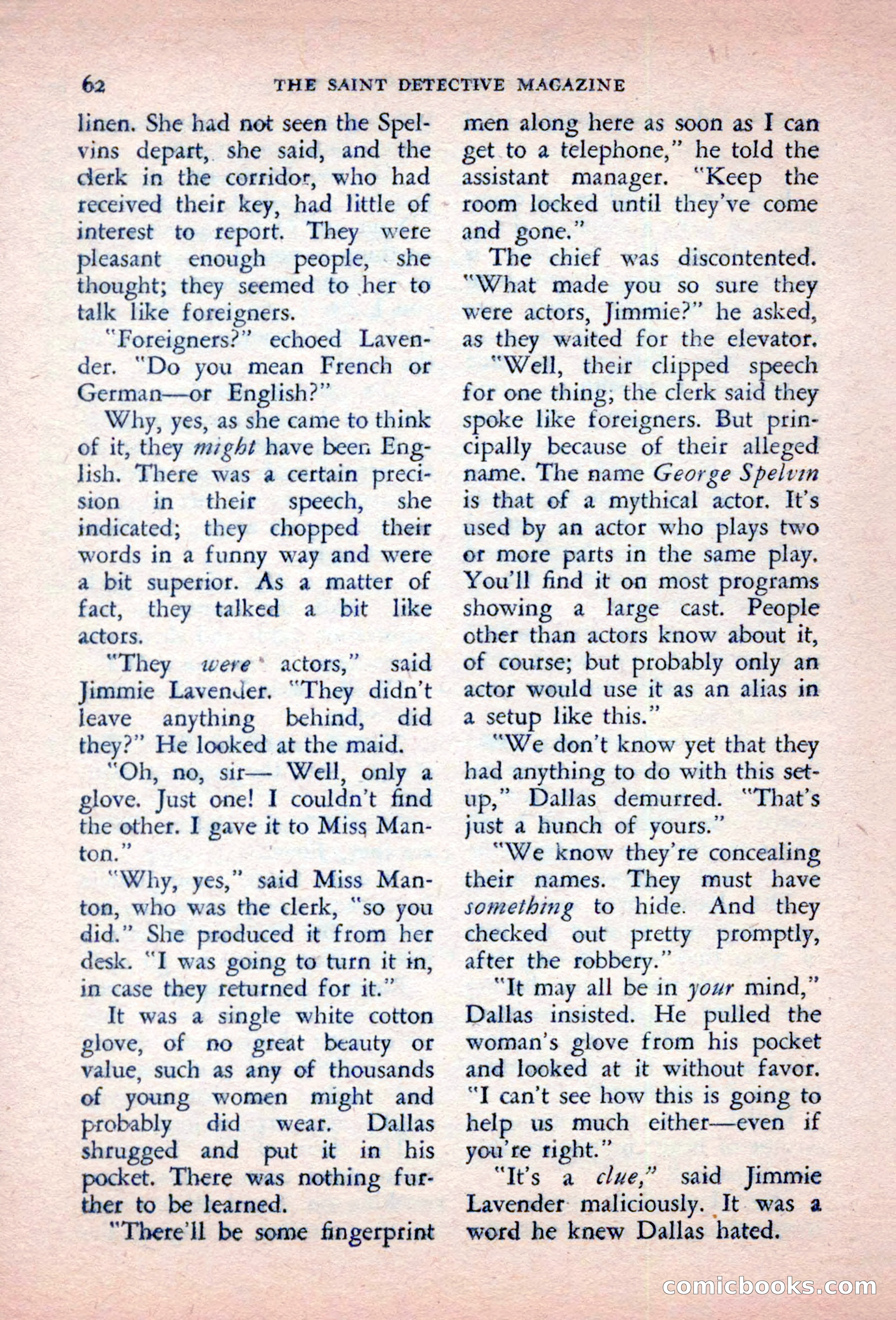 The Saint Detective Magazine, October 1956 — page 64 of 132