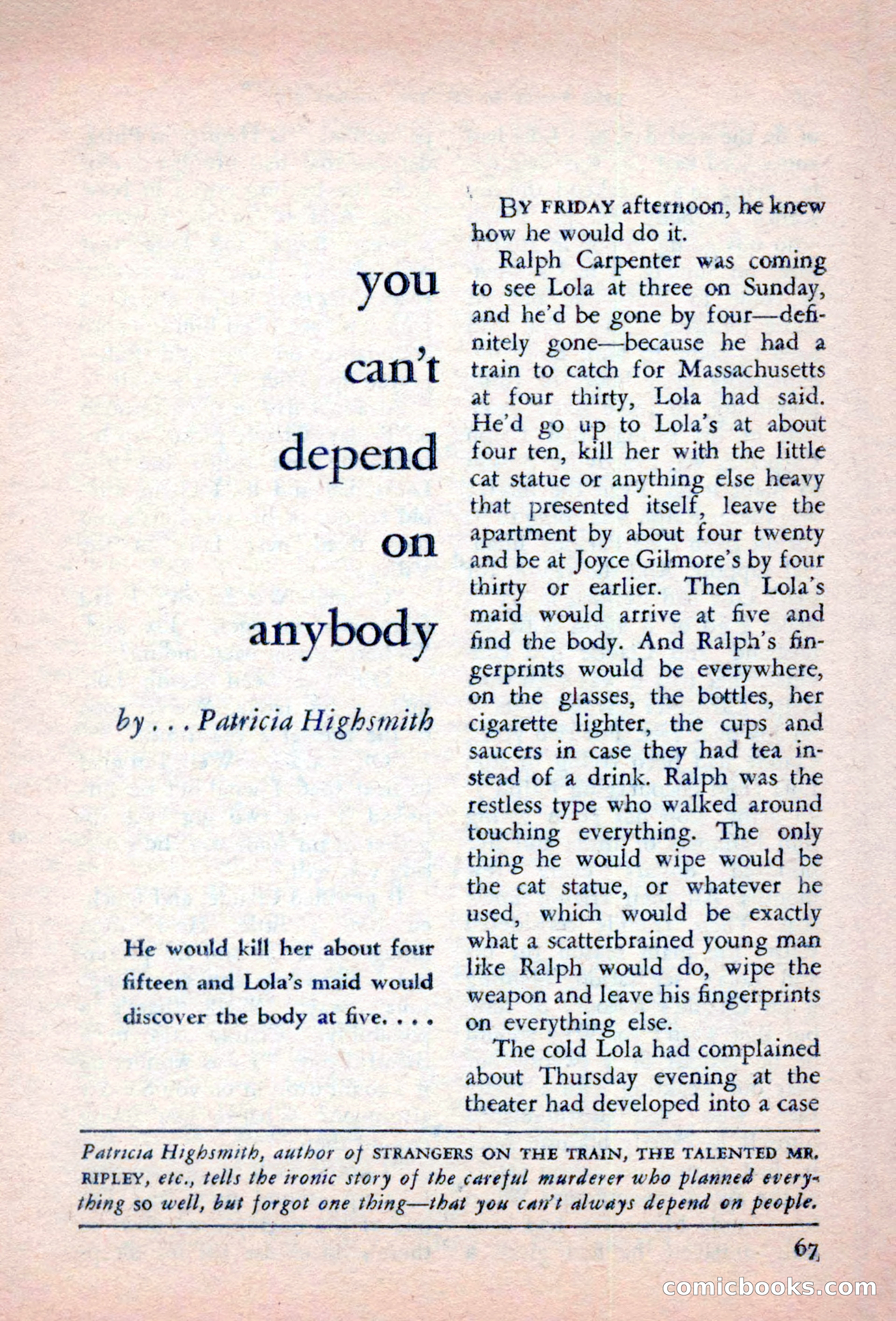 The Saint Detective Magazine, October 1956 — page 69 of 132
