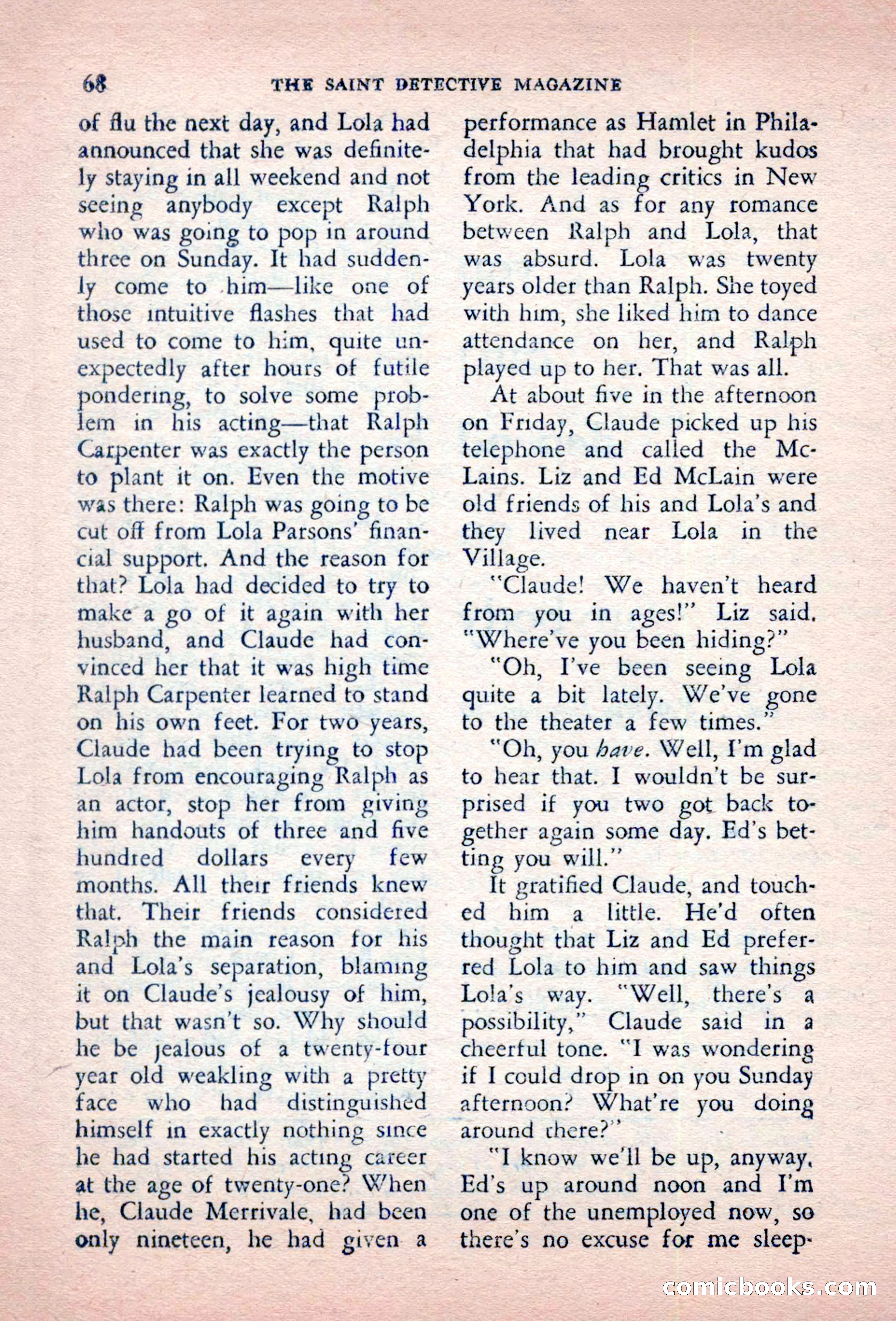 The Saint Detective Magazine, October 1956 — page 70 of 132