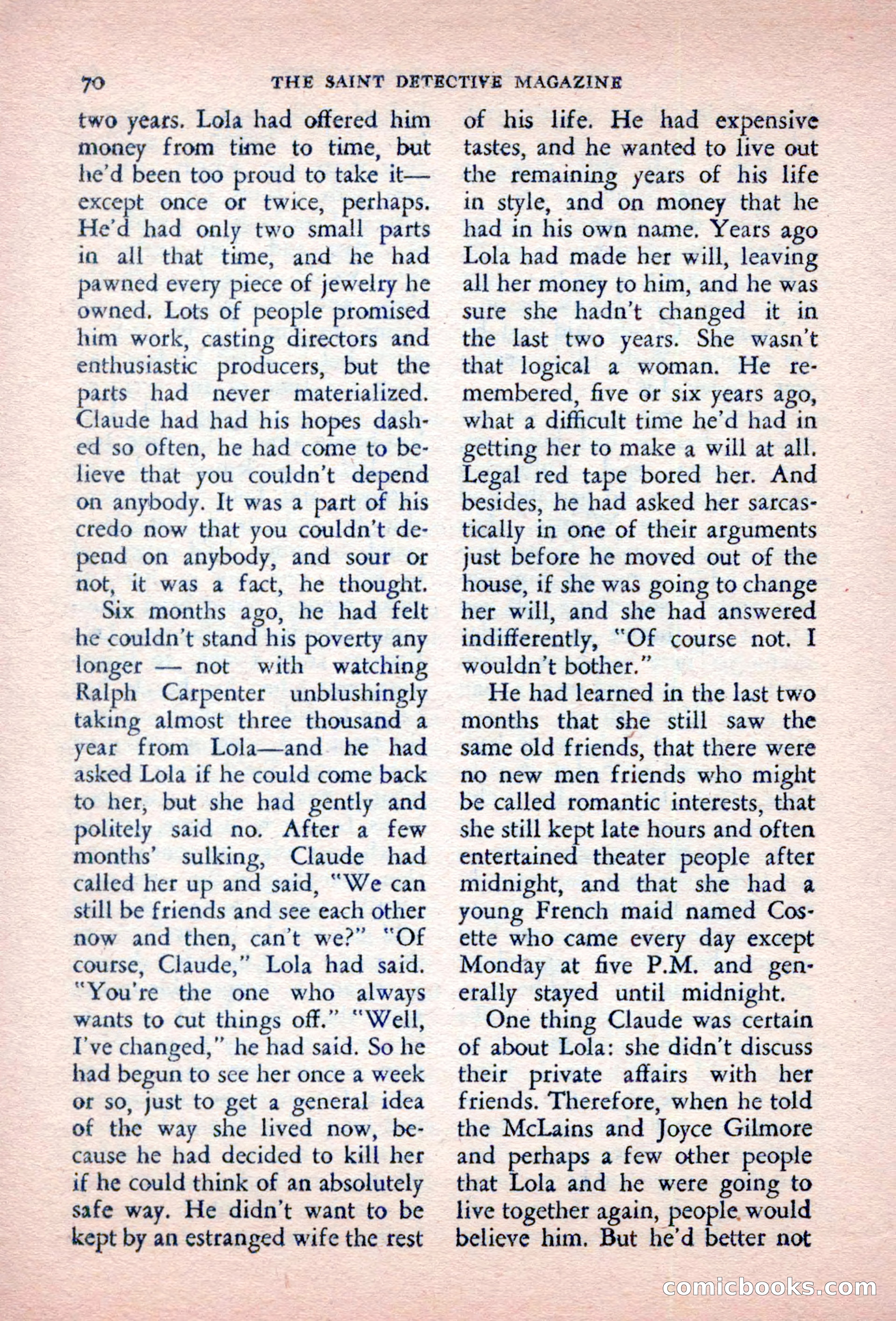 The Saint Detective Magazine, October 1956 — page 72 of 132