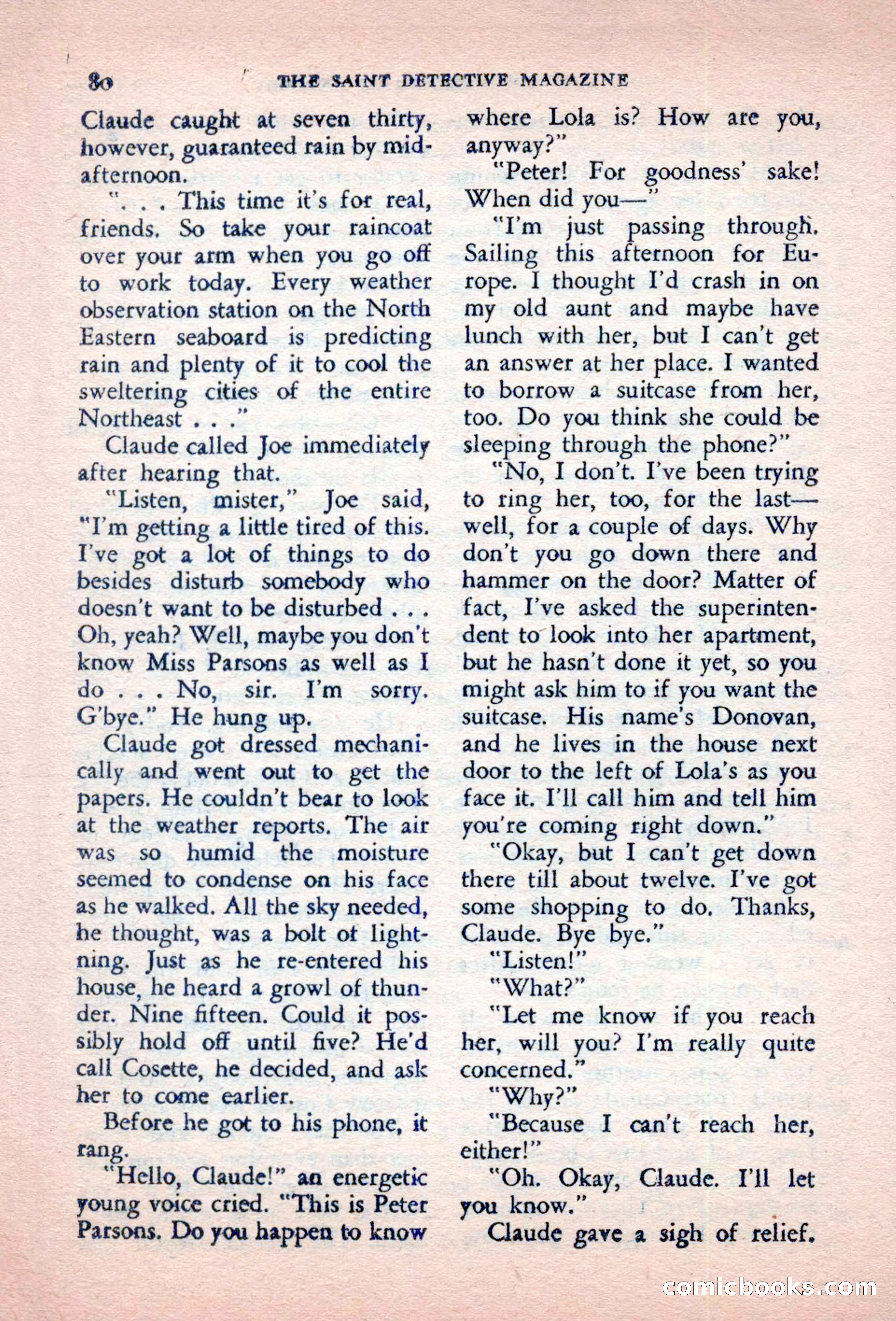 The Saint Detective Magazine, October 1956 — page 82 of 132