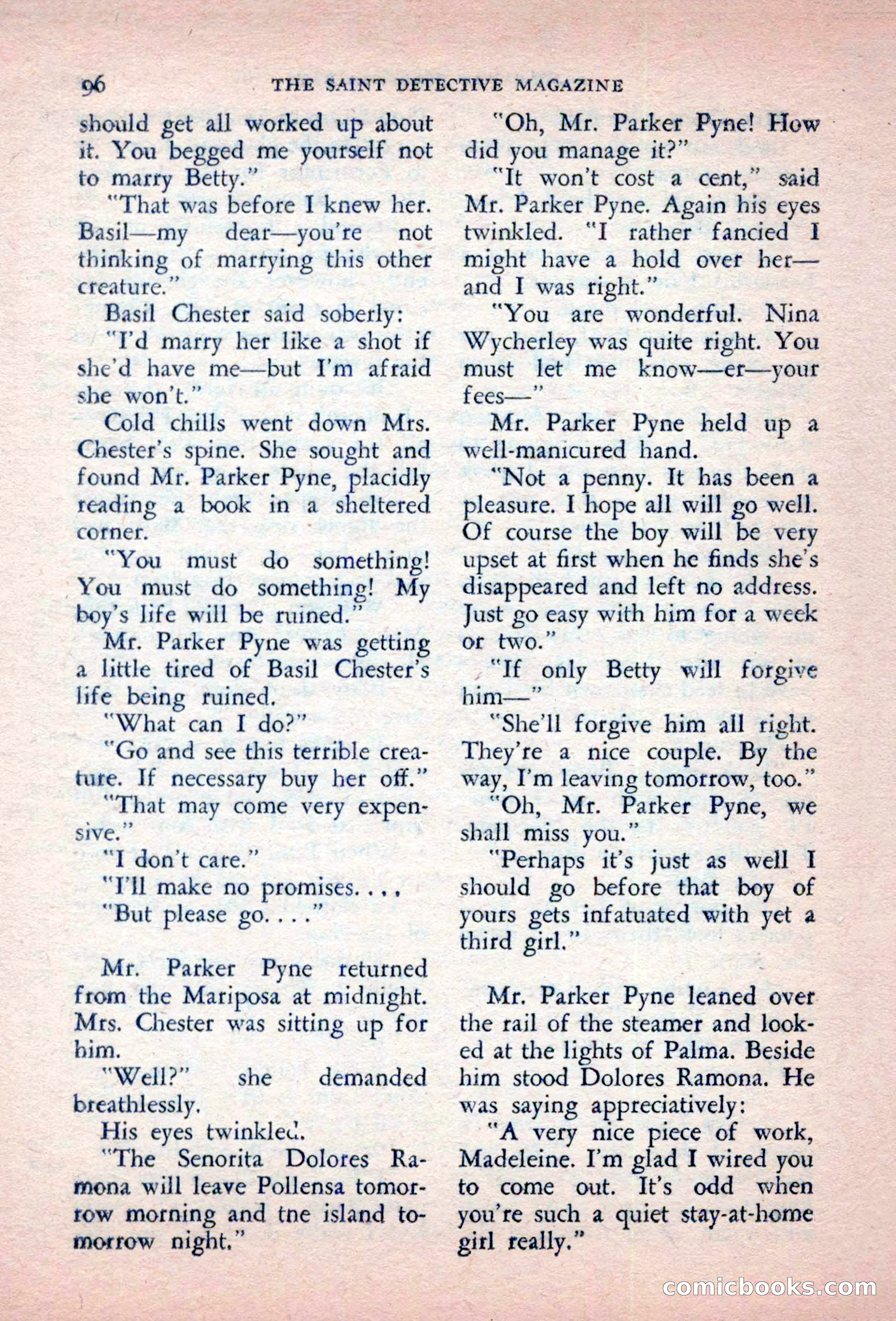 The Saint Detective Magazine, October 1956 — page 98 of 132