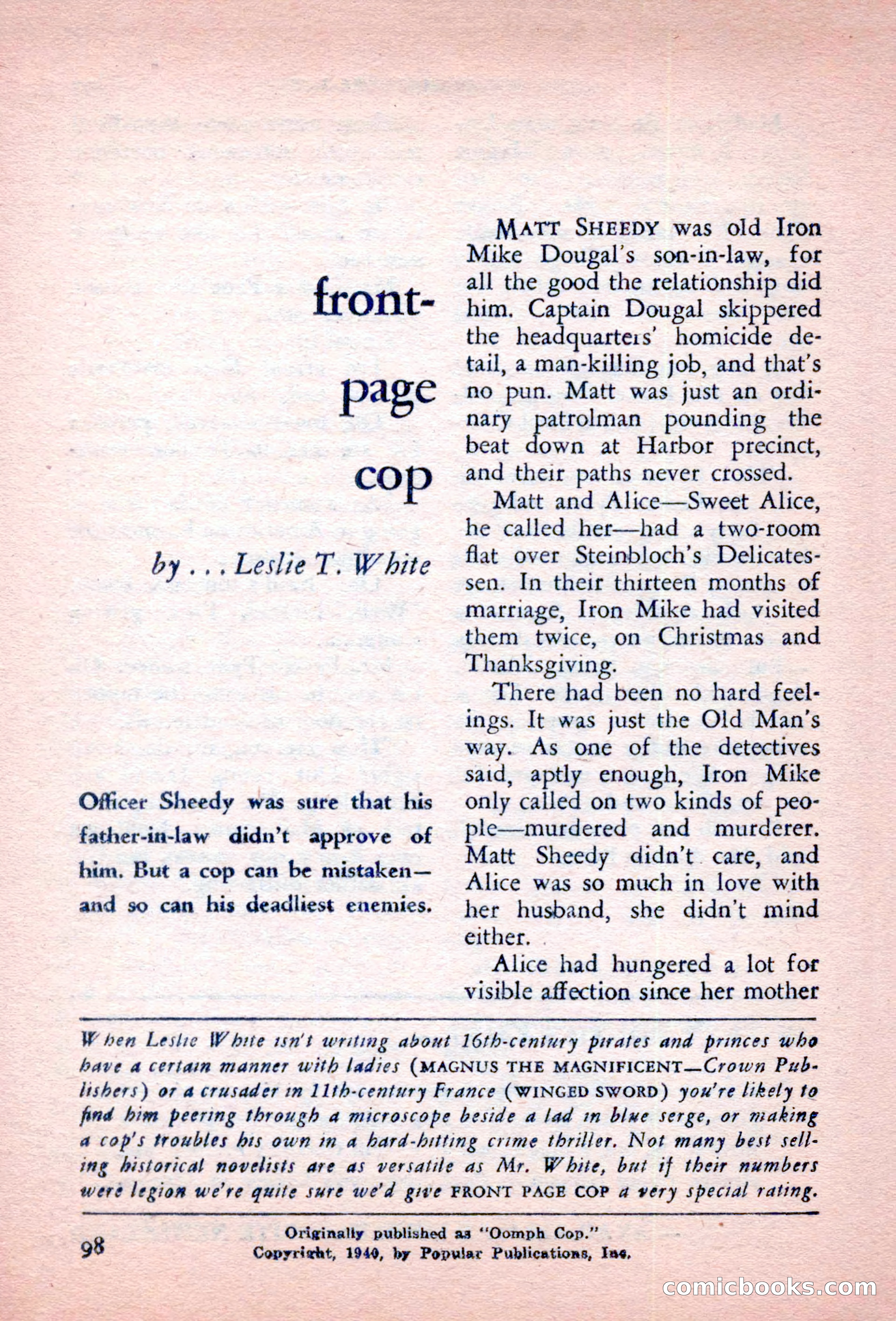The Saint Detective Magazine, October 1956 — page 100 of 132