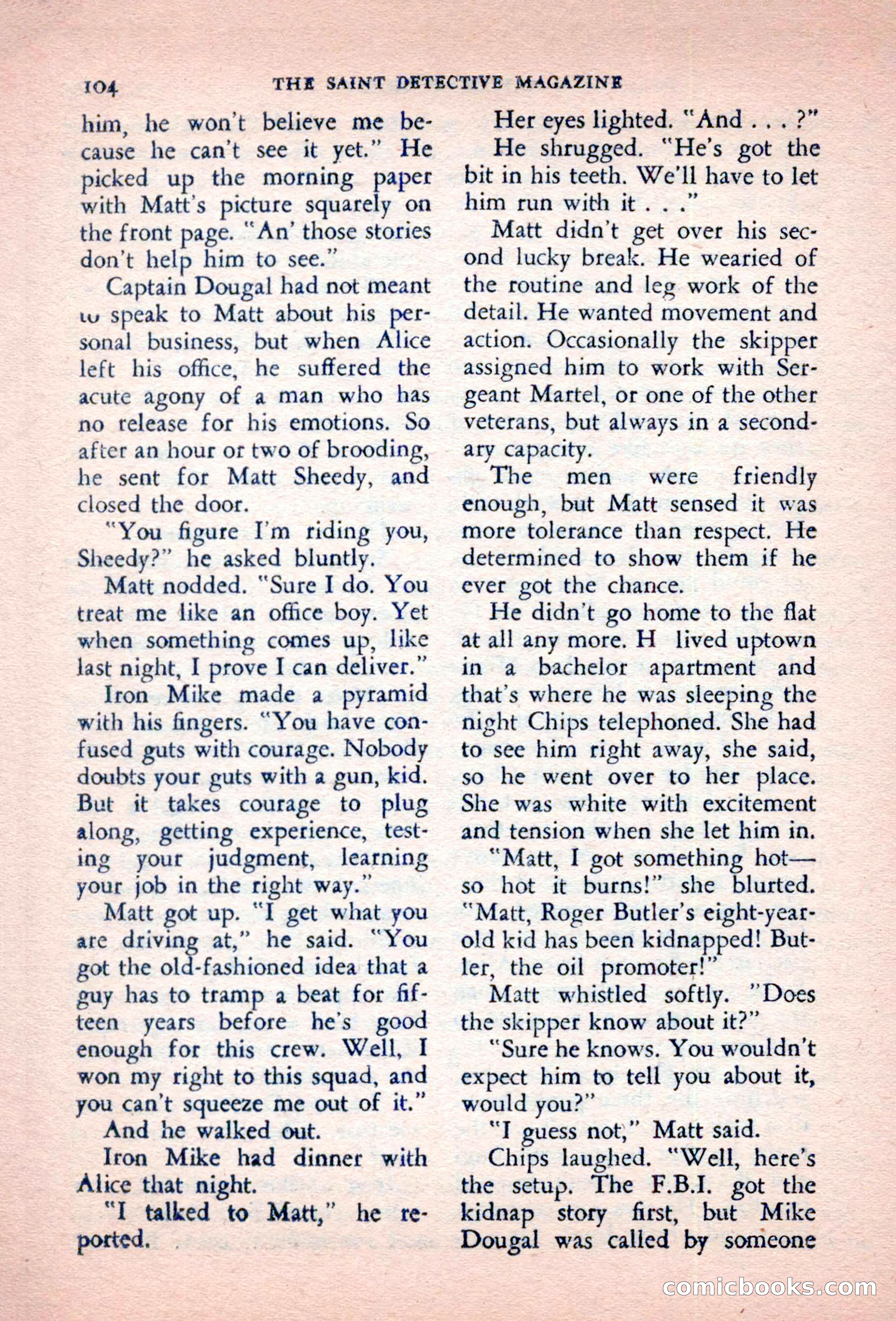 The Saint Detective Magazine, October 1956 — page 106 of 132