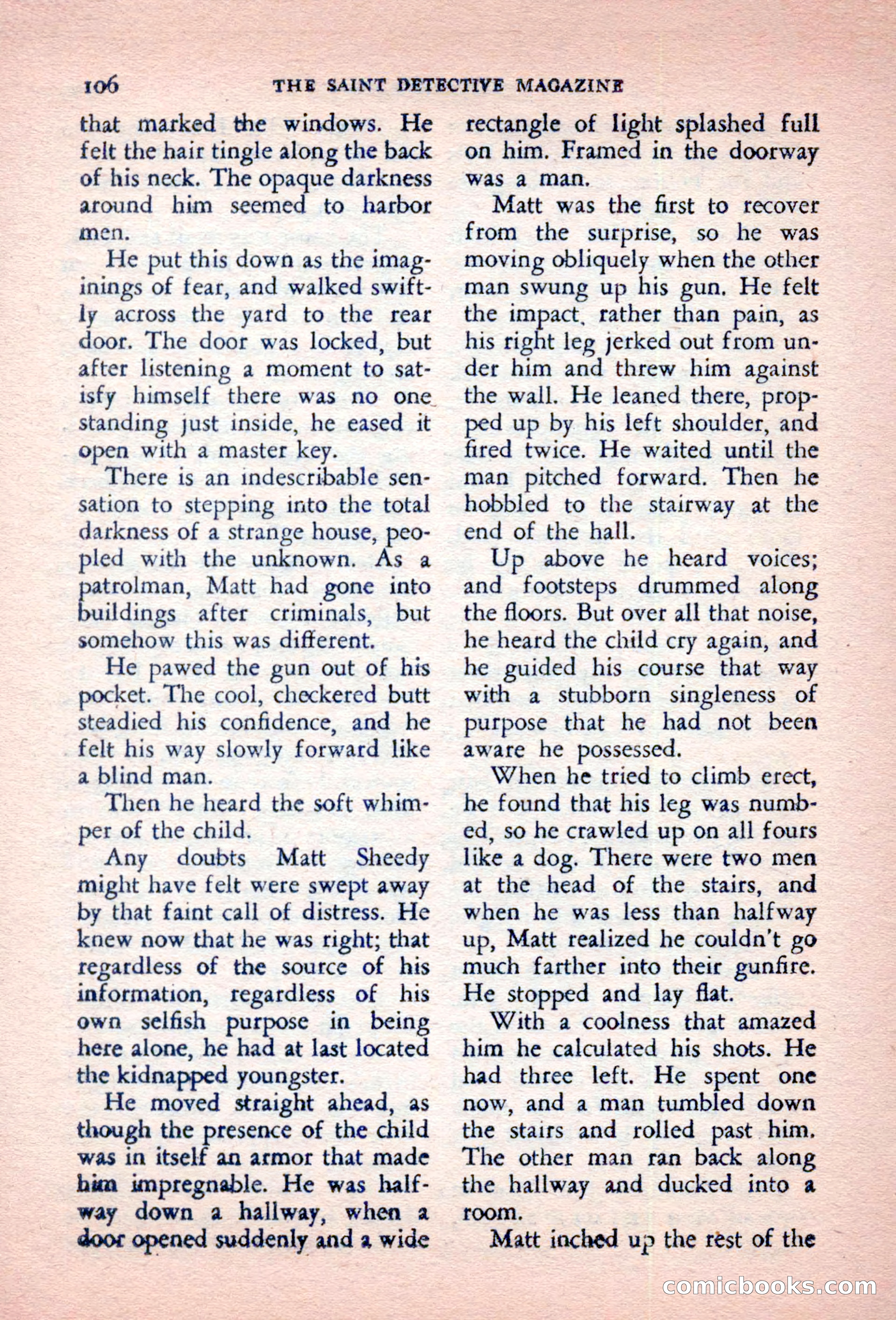 The Saint Detective Magazine, October 1956 — page 108 of 132