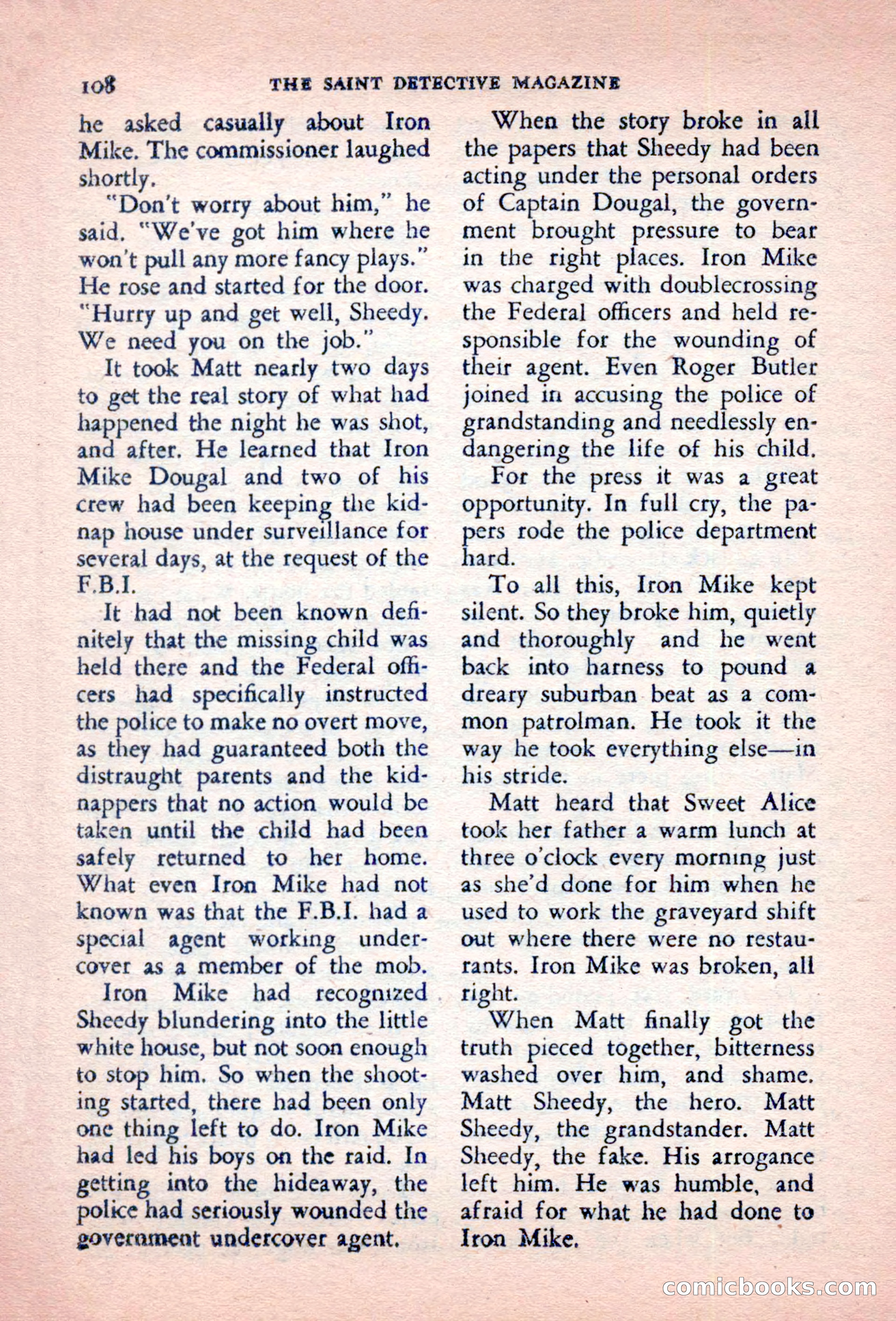 The Saint Detective Magazine, October 1956 — page 110 of 132
