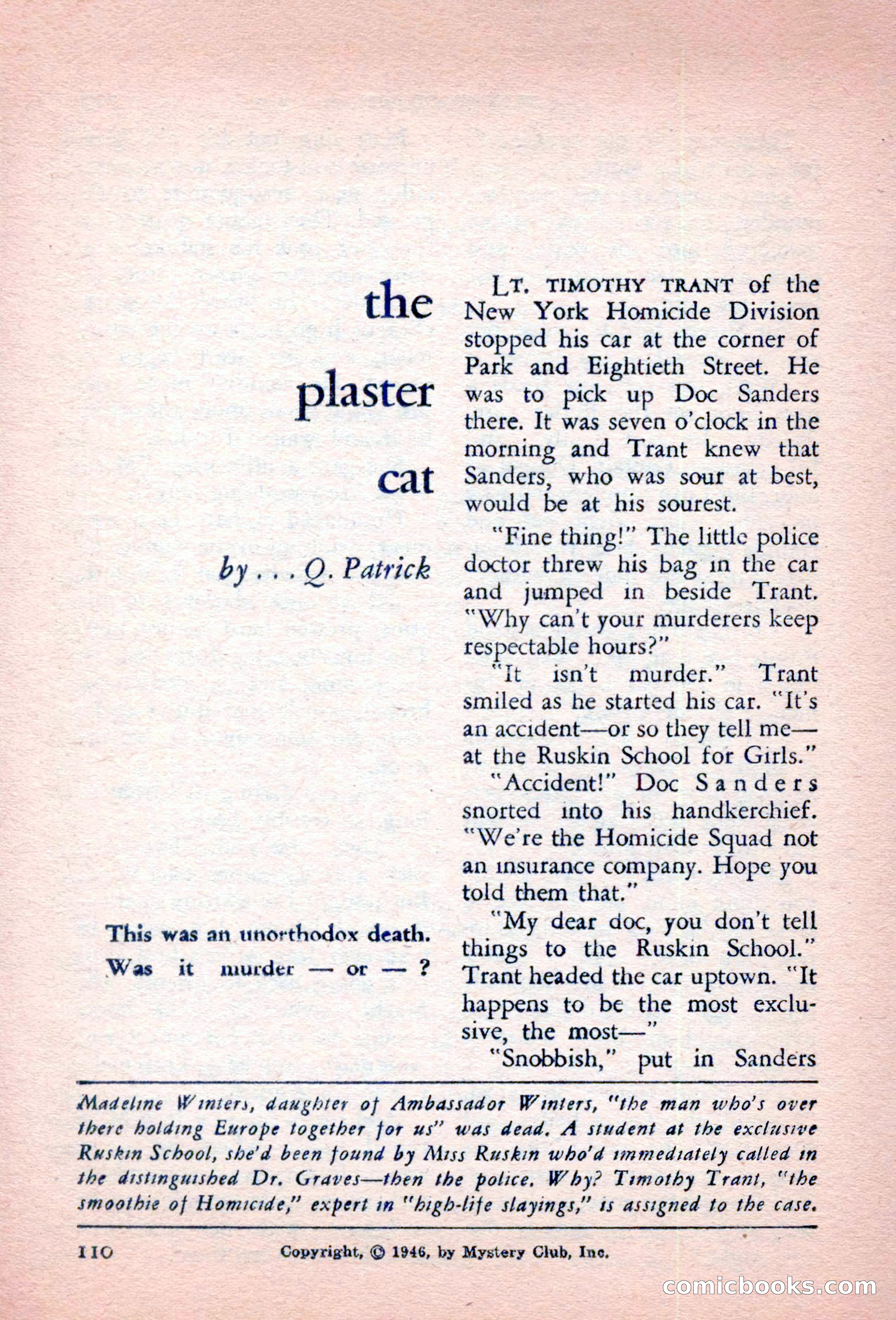 The Saint Detective Magazine, October 1956 — page 112 of 132