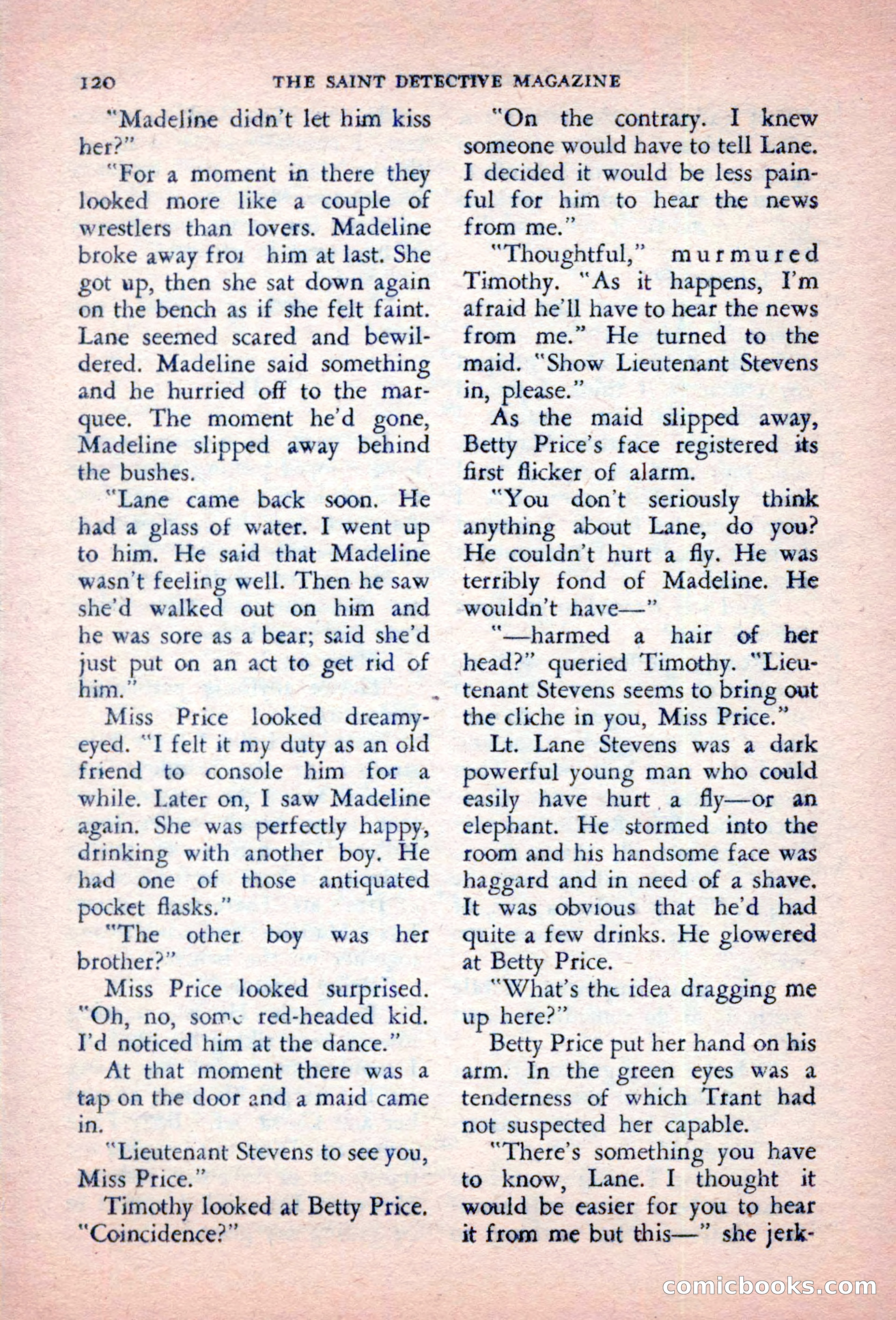 The Saint Detective Magazine, October 1956 — page 122 of 132
