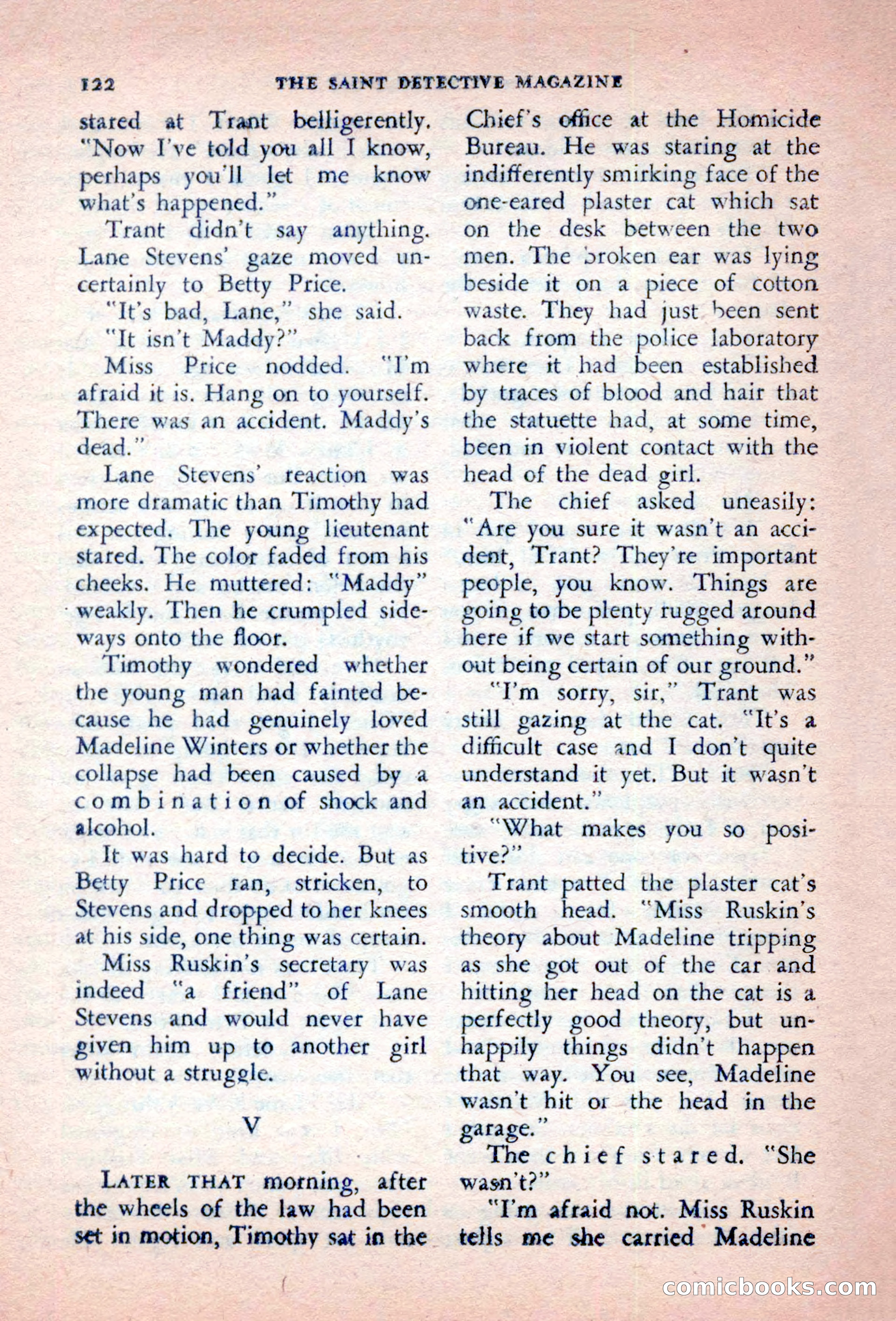 The Saint Detective Magazine, October 1956 — page 124 of 132