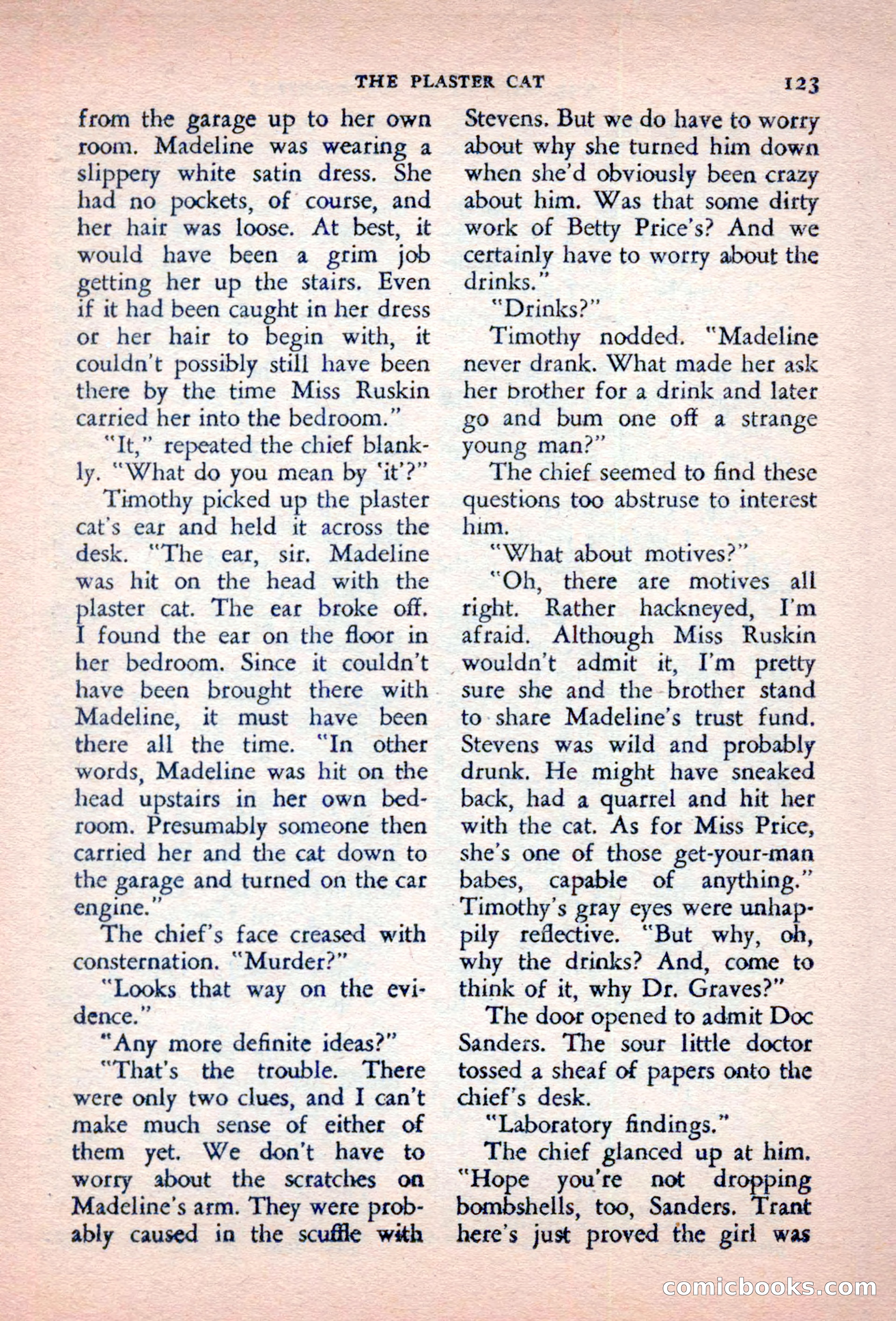The Saint Detective Magazine, October 1956 — page 125 of 132