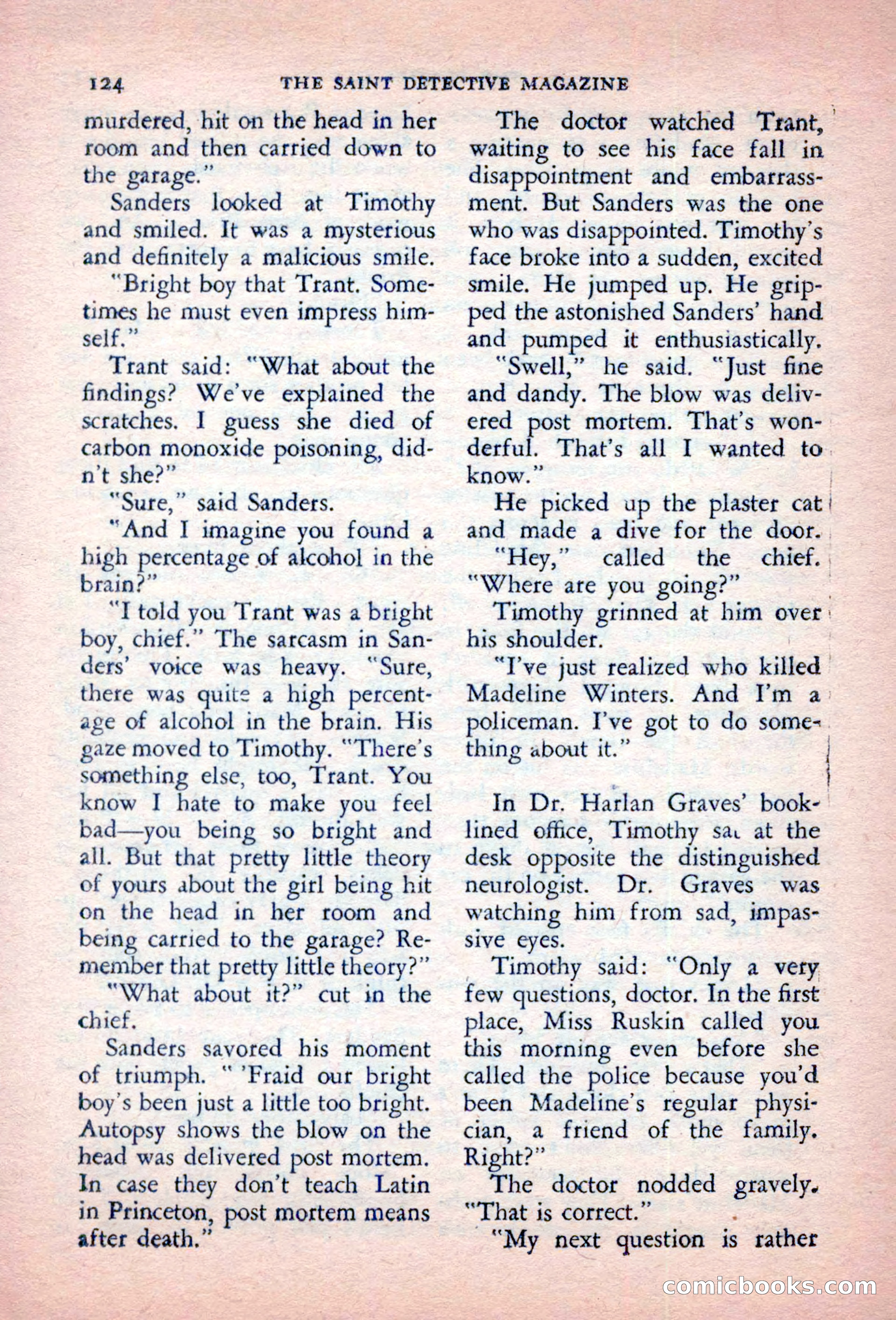 The Saint Detective Magazine, October 1956 — page 126 of 132