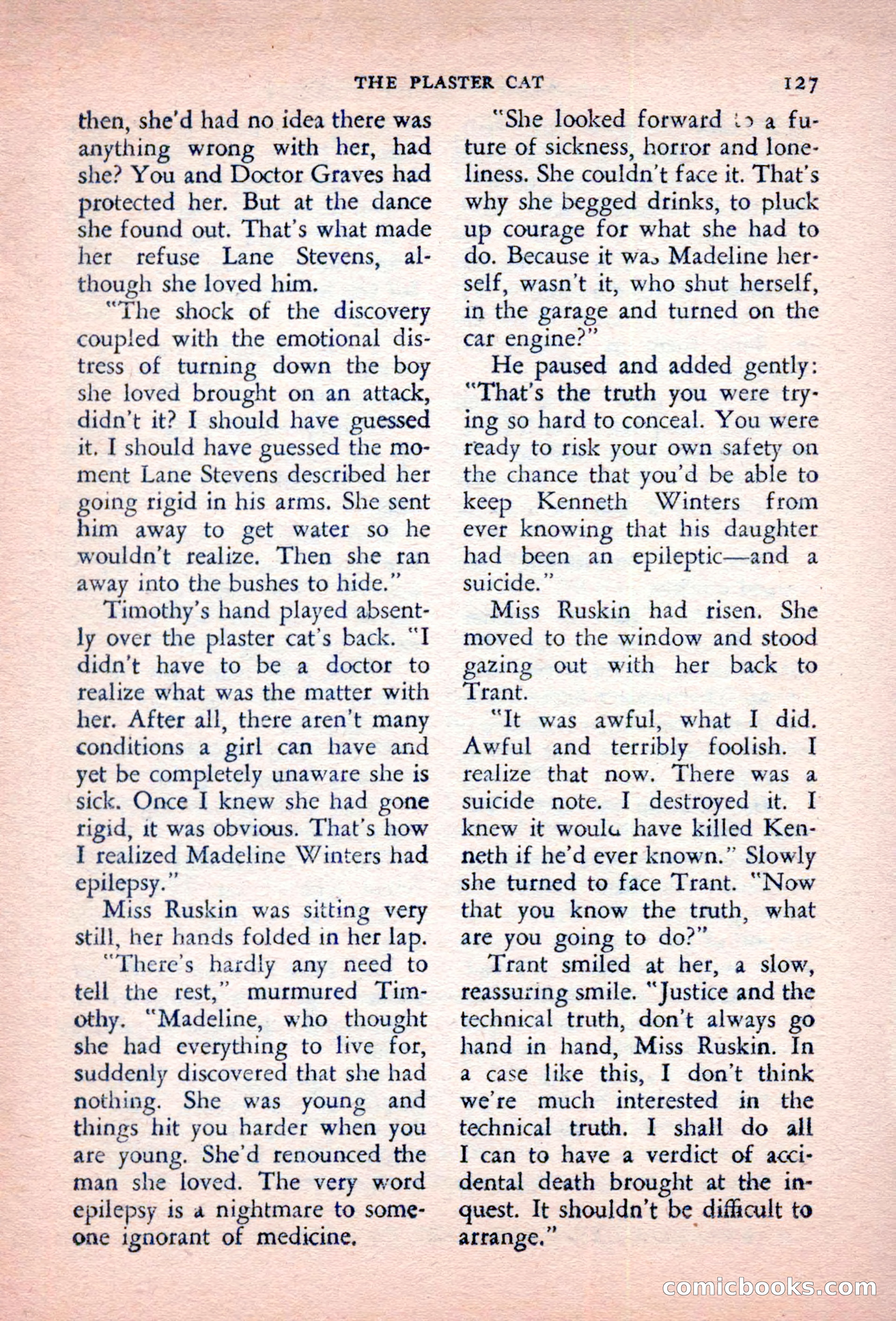 The Saint Detective Magazine, October 1956 — page 129 of 132