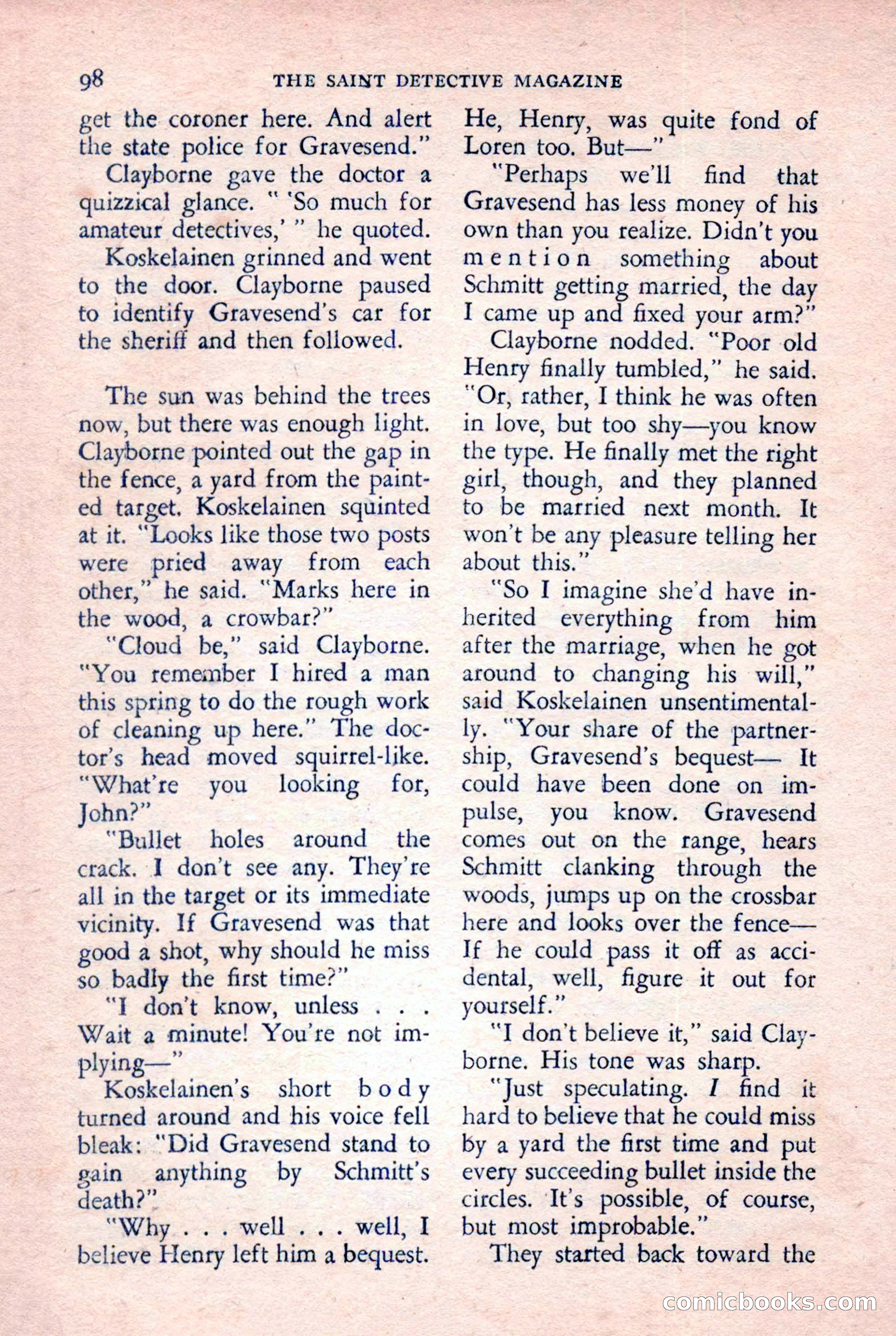 The Saint Detective Magazine — page 100 of 148