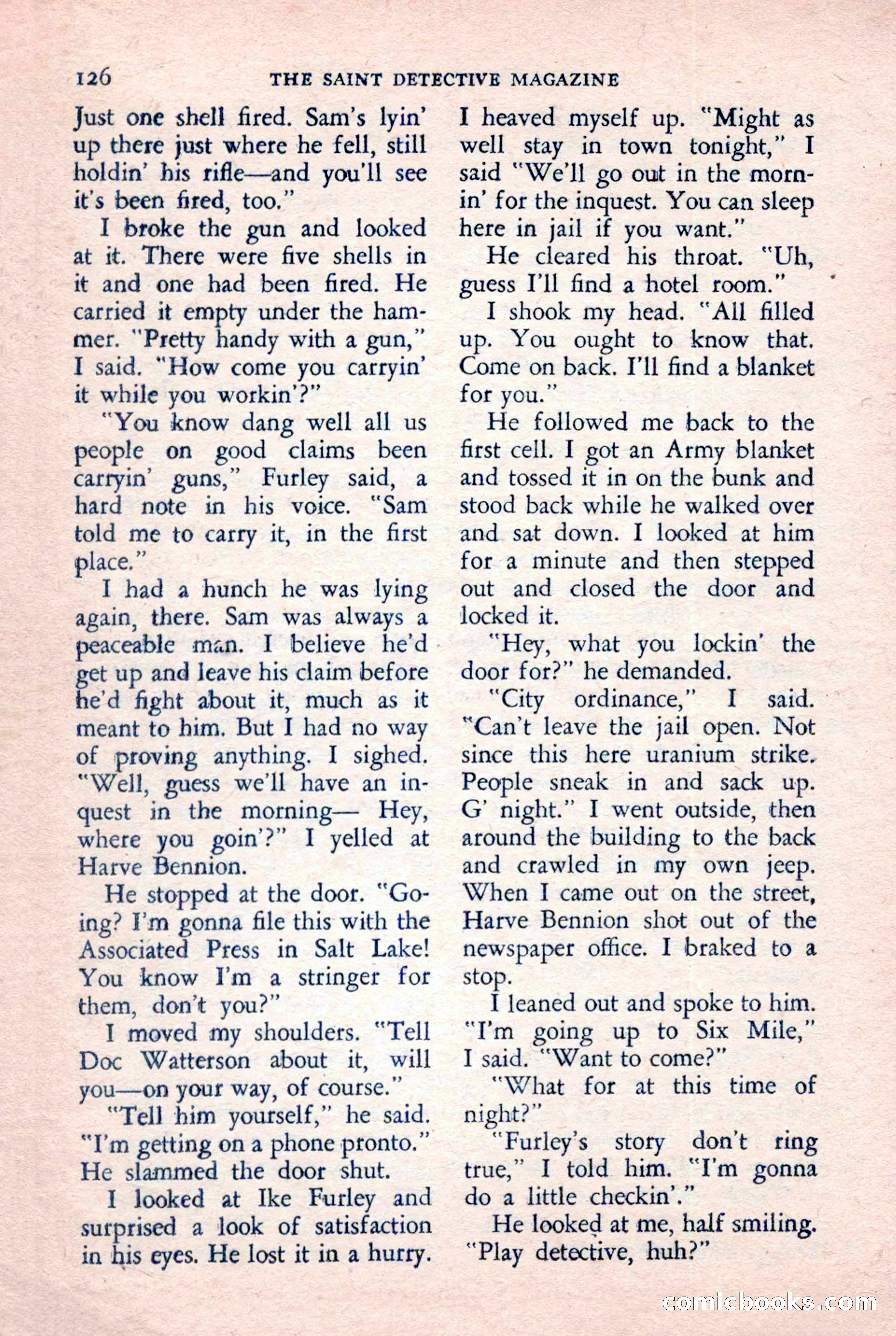 The Saint Detective Magazine — page 128 of 148