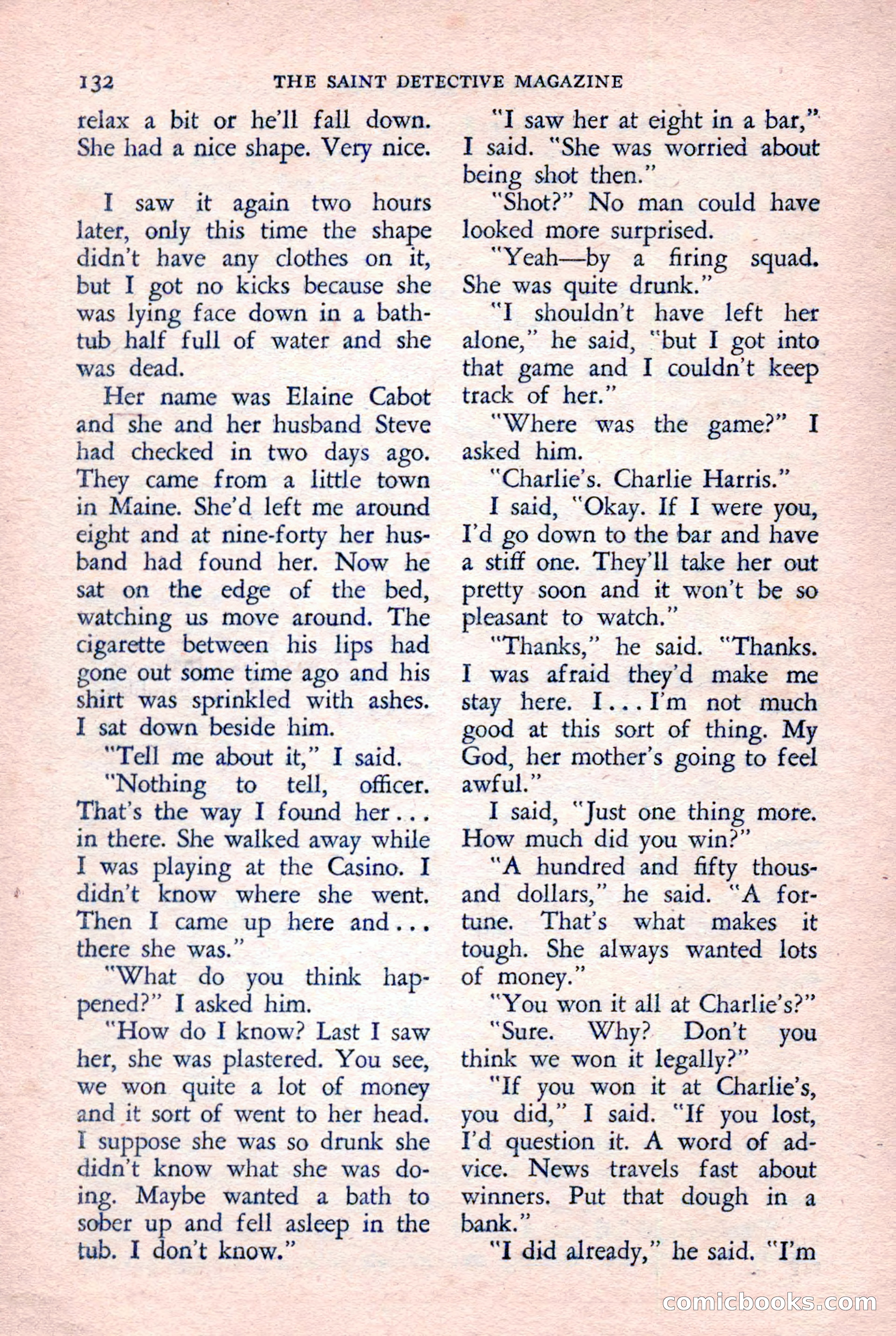 The Saint Detective Magazine — page 134 of 148