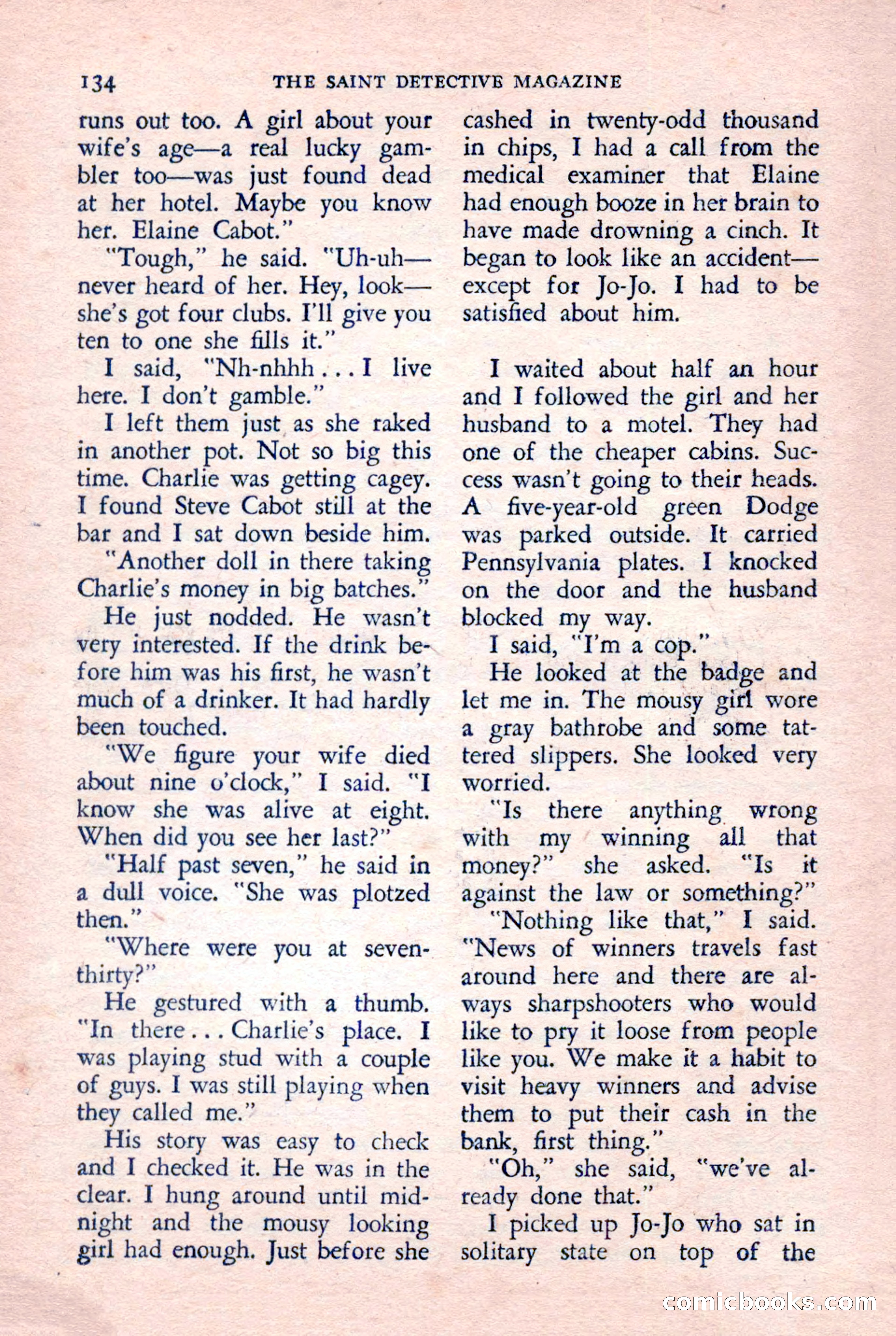 The Saint Detective Magazine — page 136 of 148