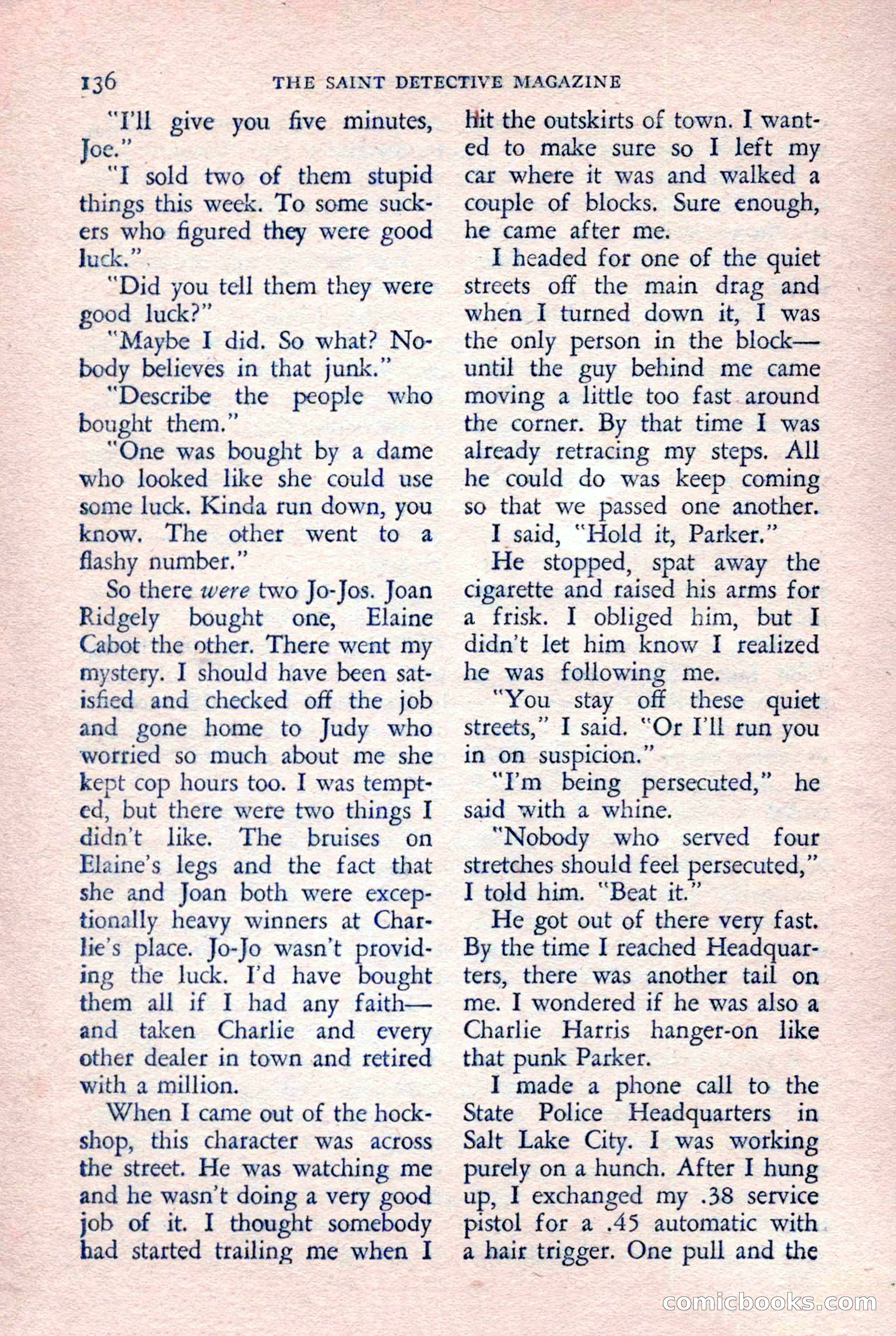 The Saint Detective Magazine — page 138 of 148