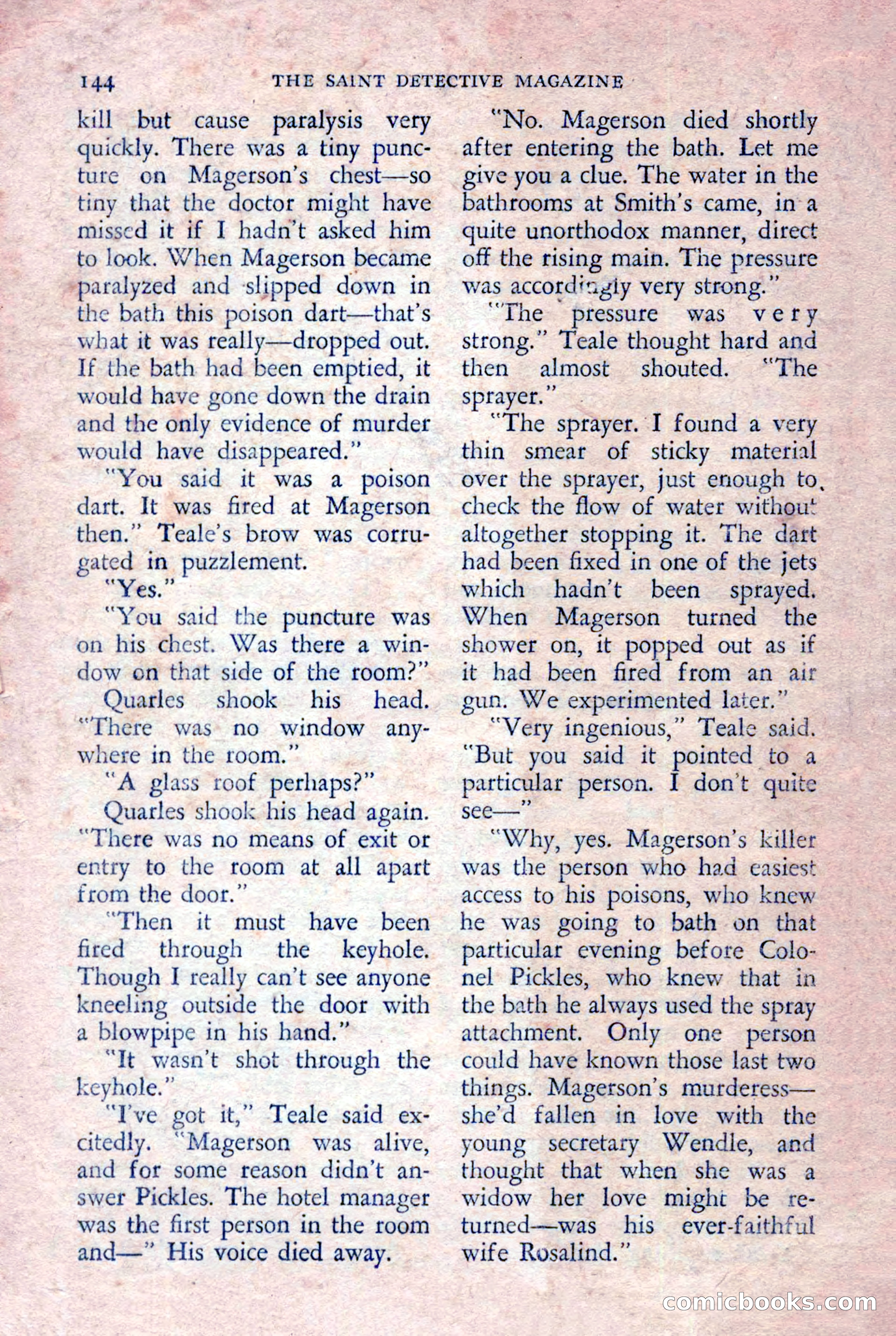 The Saint Detective Magazine — page 146 of 148