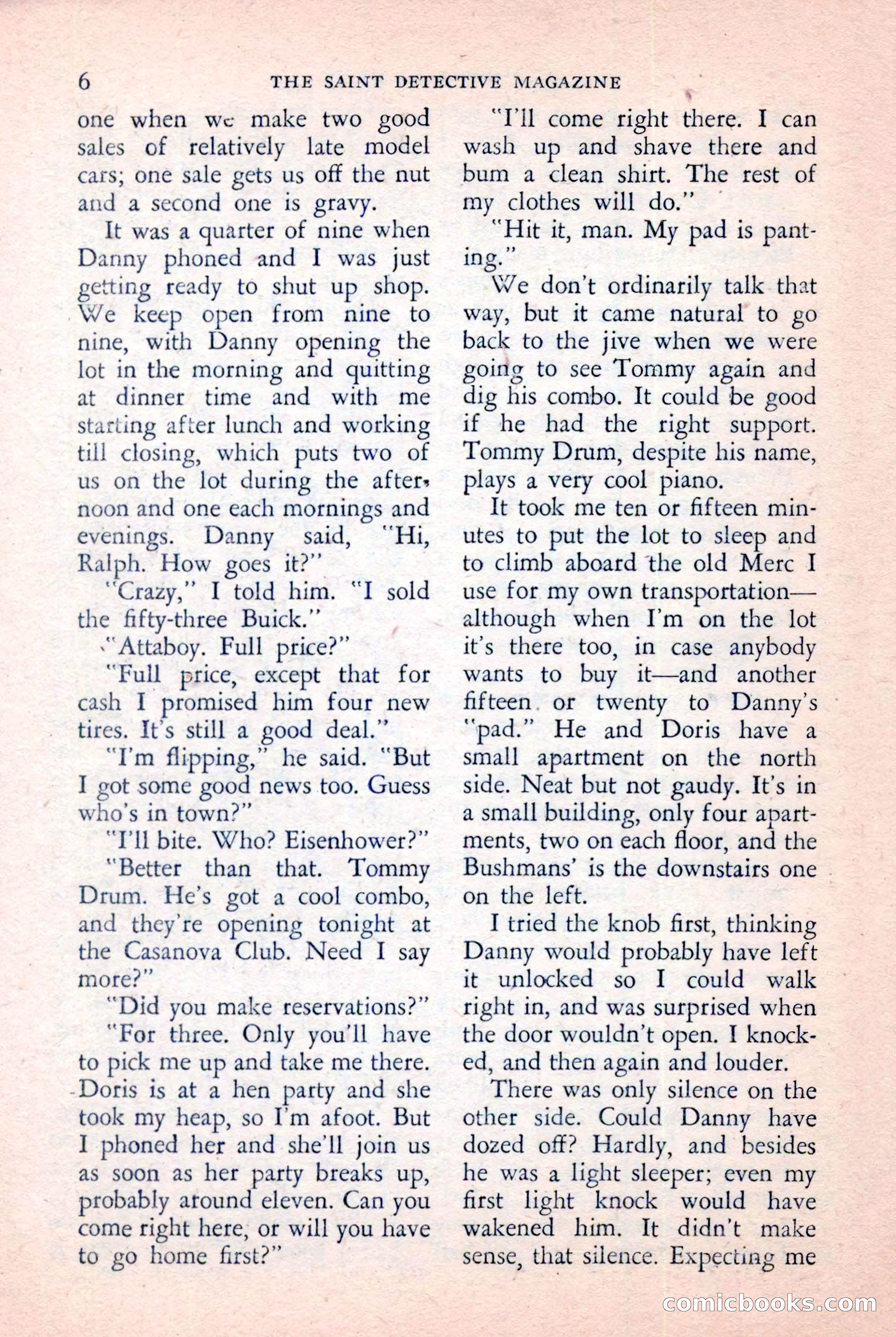 The Saint Detective Magazine, January 1957 — page 8 of 148