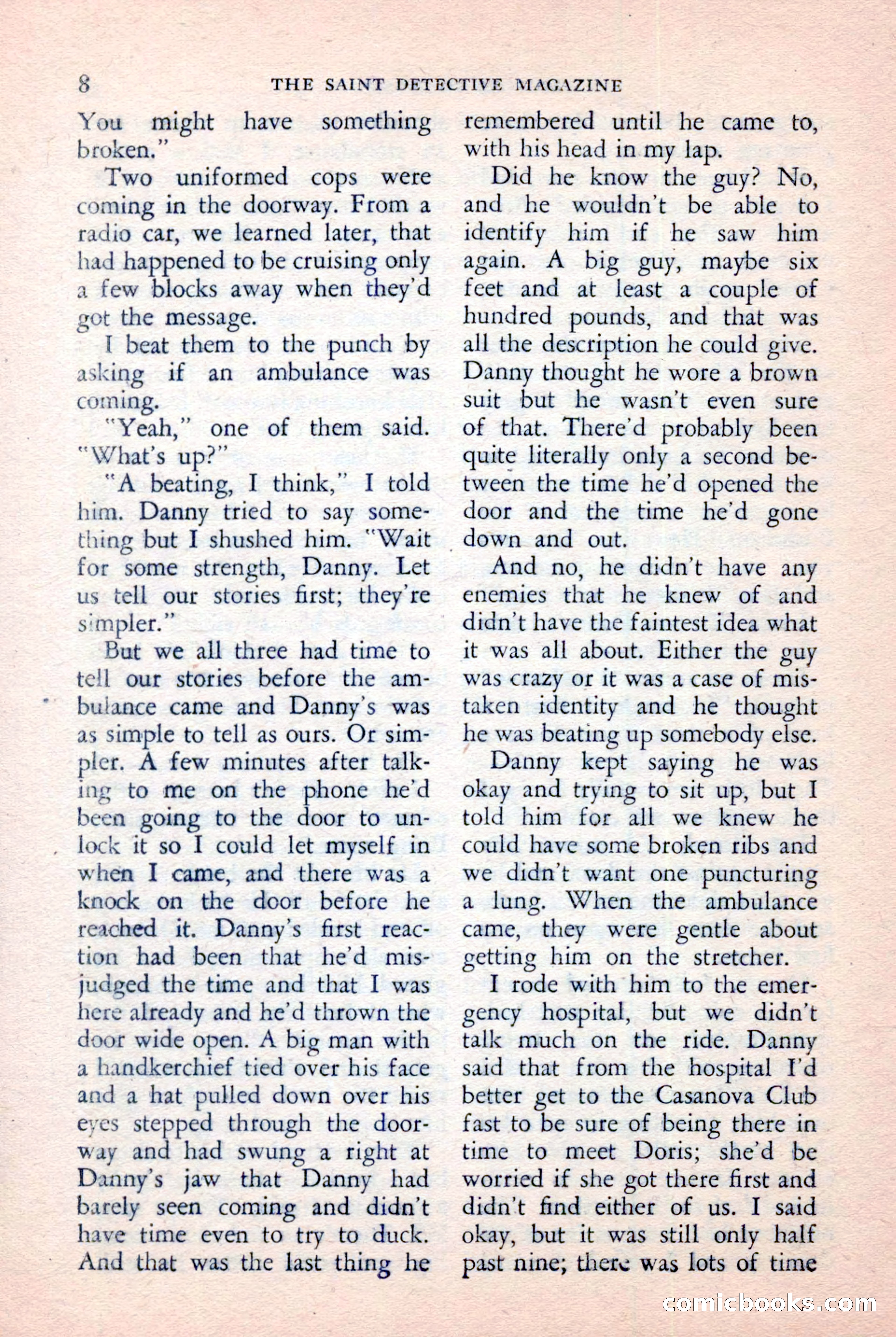 The Saint Detective Magazine, January 1957 — page 10 of 148