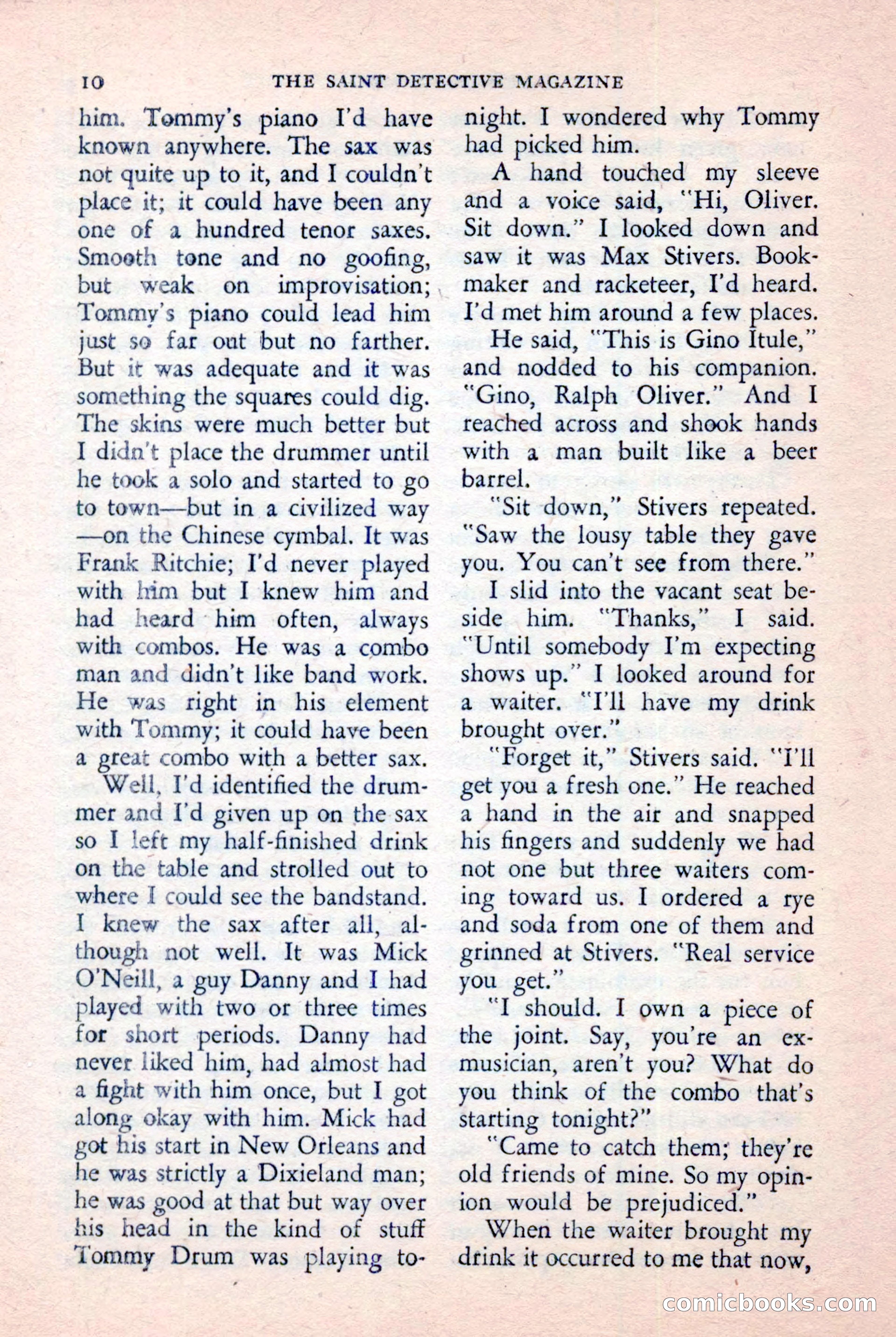 The Saint Detective Magazine, January 1957 — page 12 of 148