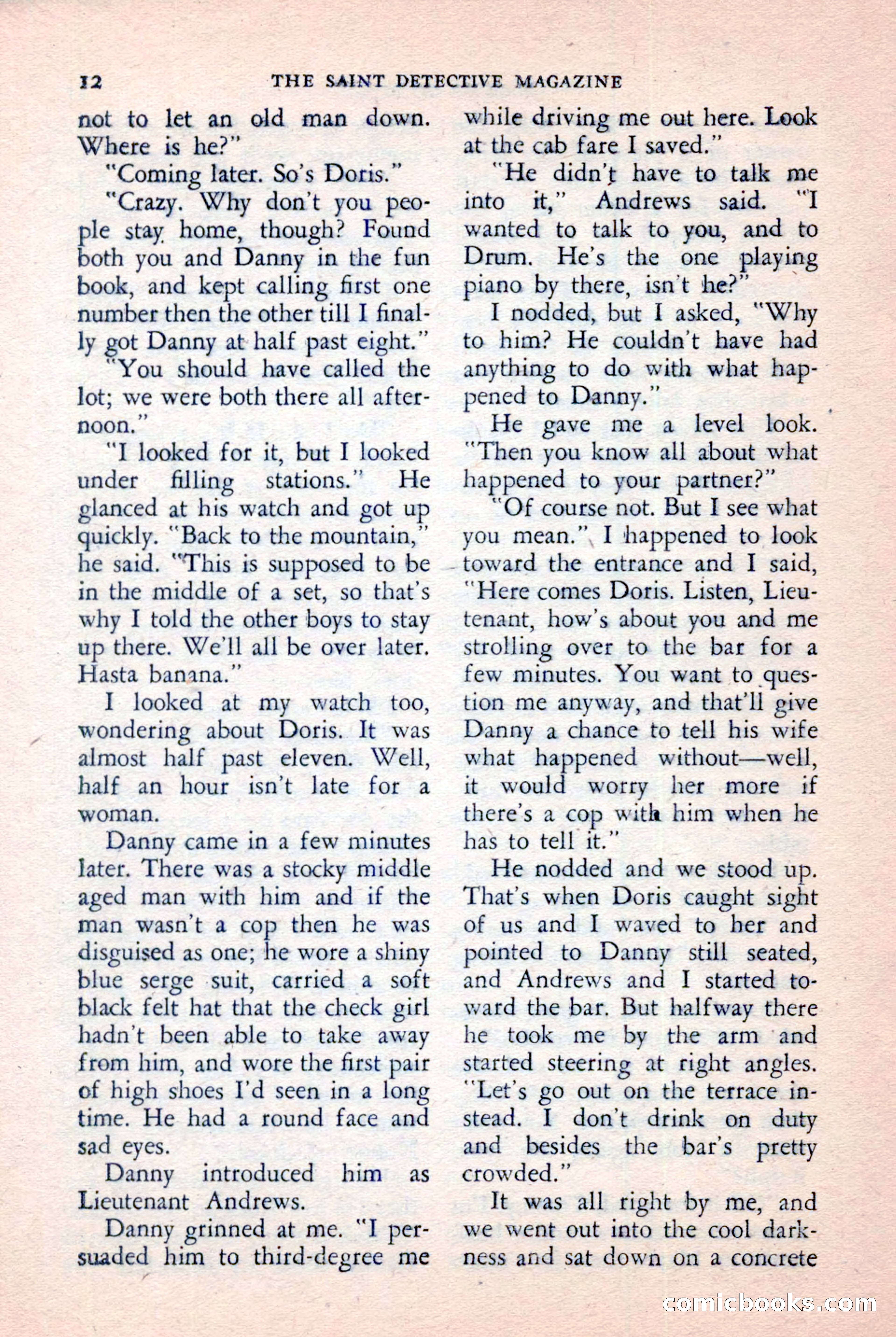 The Saint Detective Magazine, January 1957 — page 14 of 148