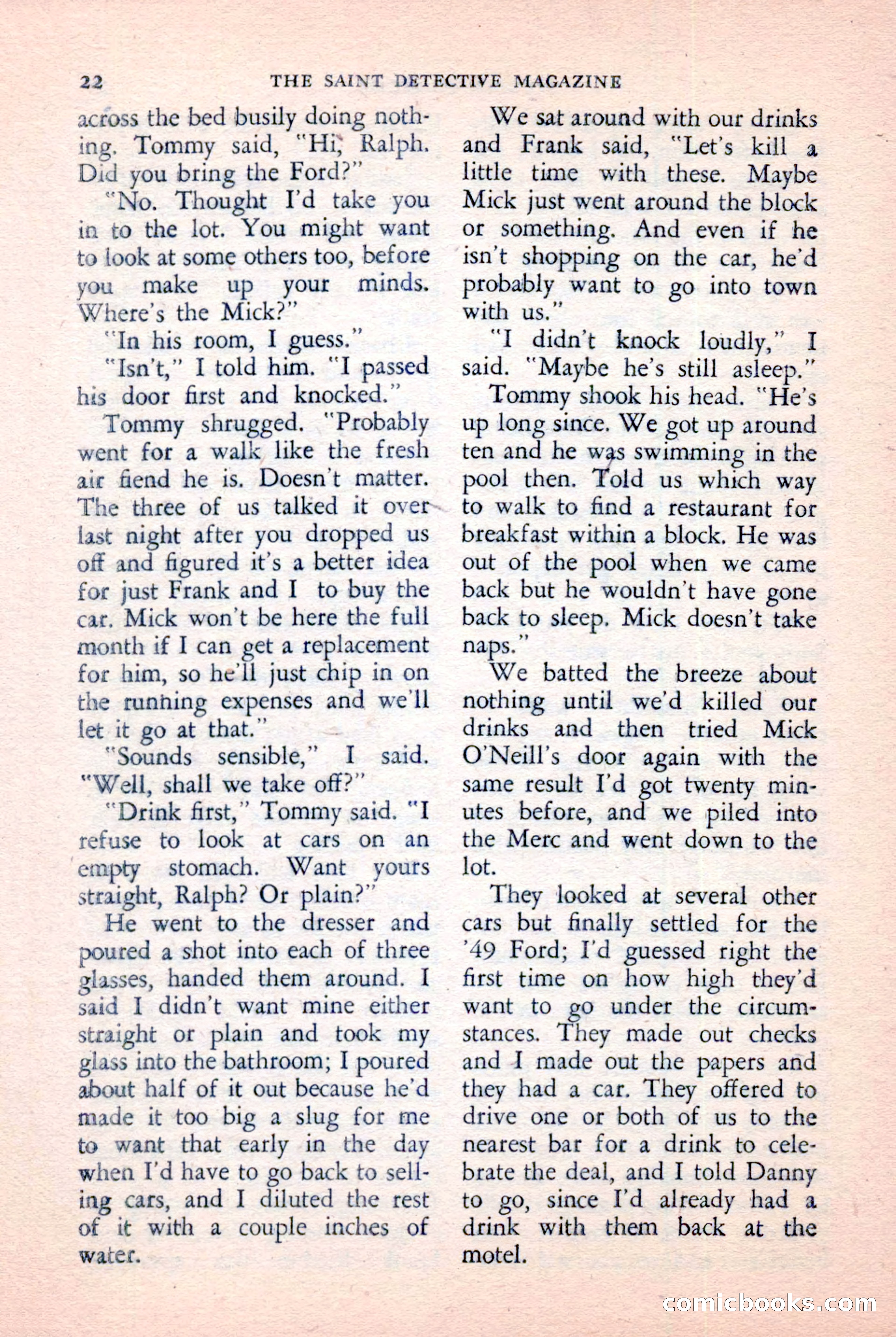 The Saint Detective Magazine, January 1957 — page 24 of 148