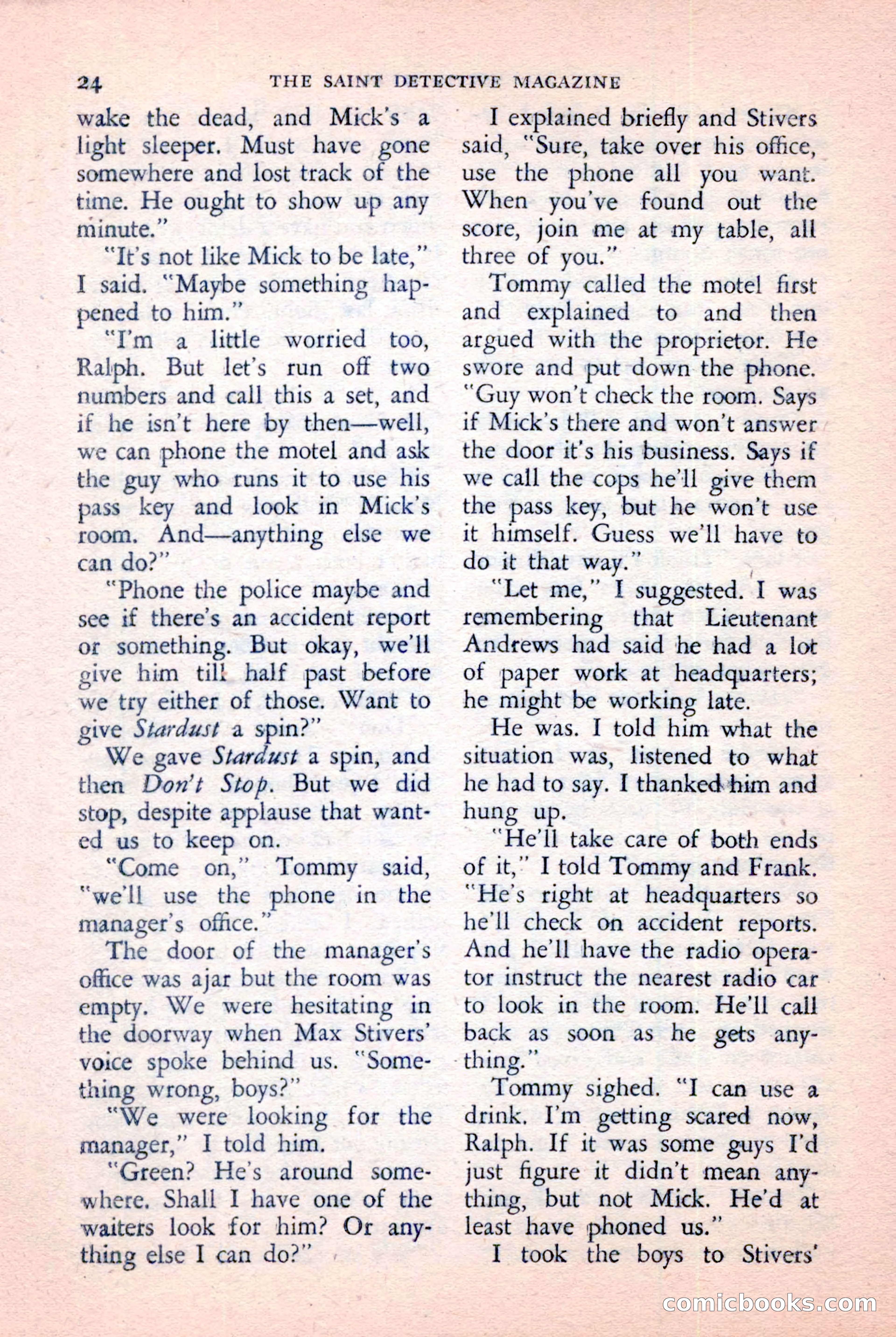 The Saint Detective Magazine, January 1957 — page 26 of 148