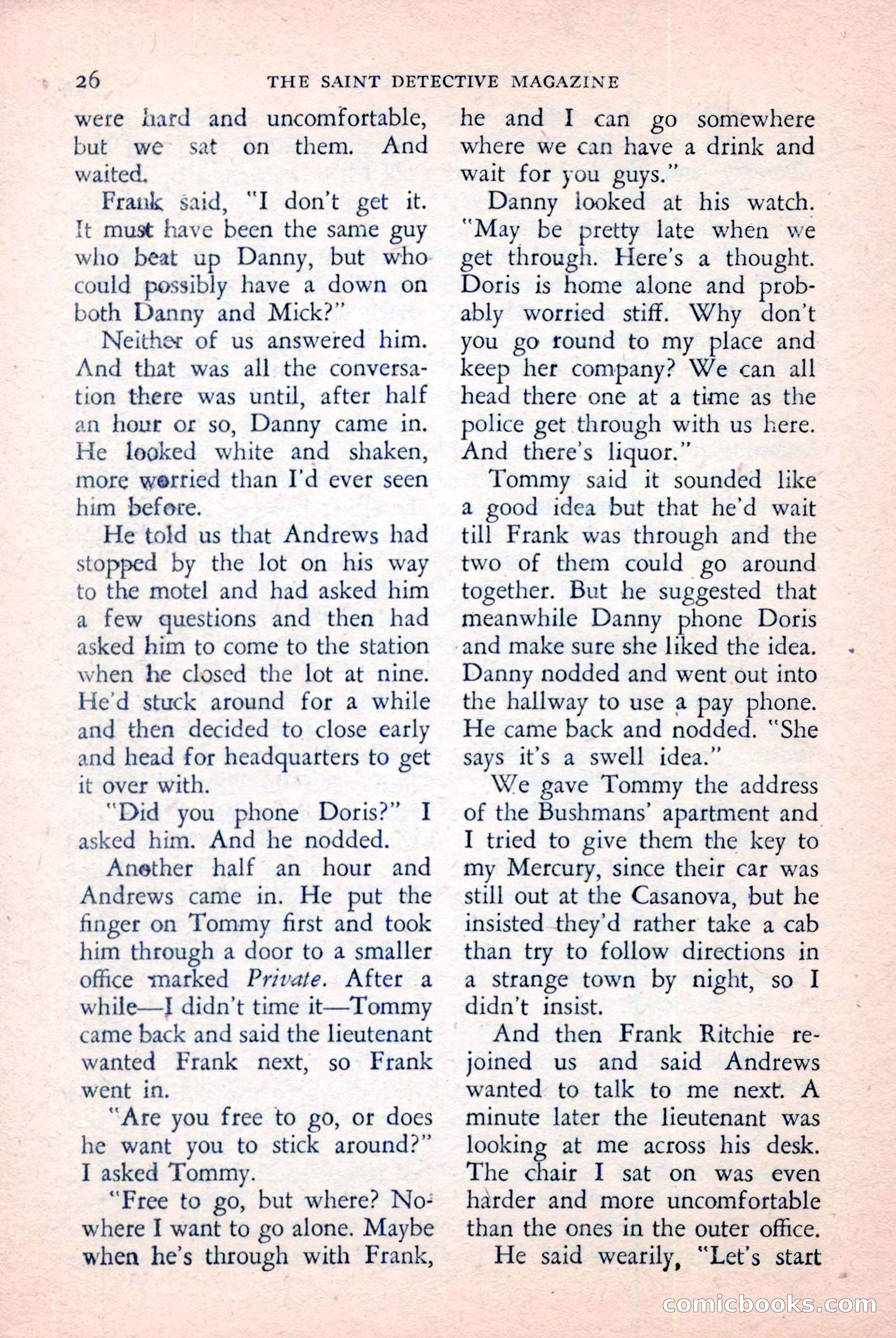 The Saint Detective Magazine, January 1957 — page 28 of 148