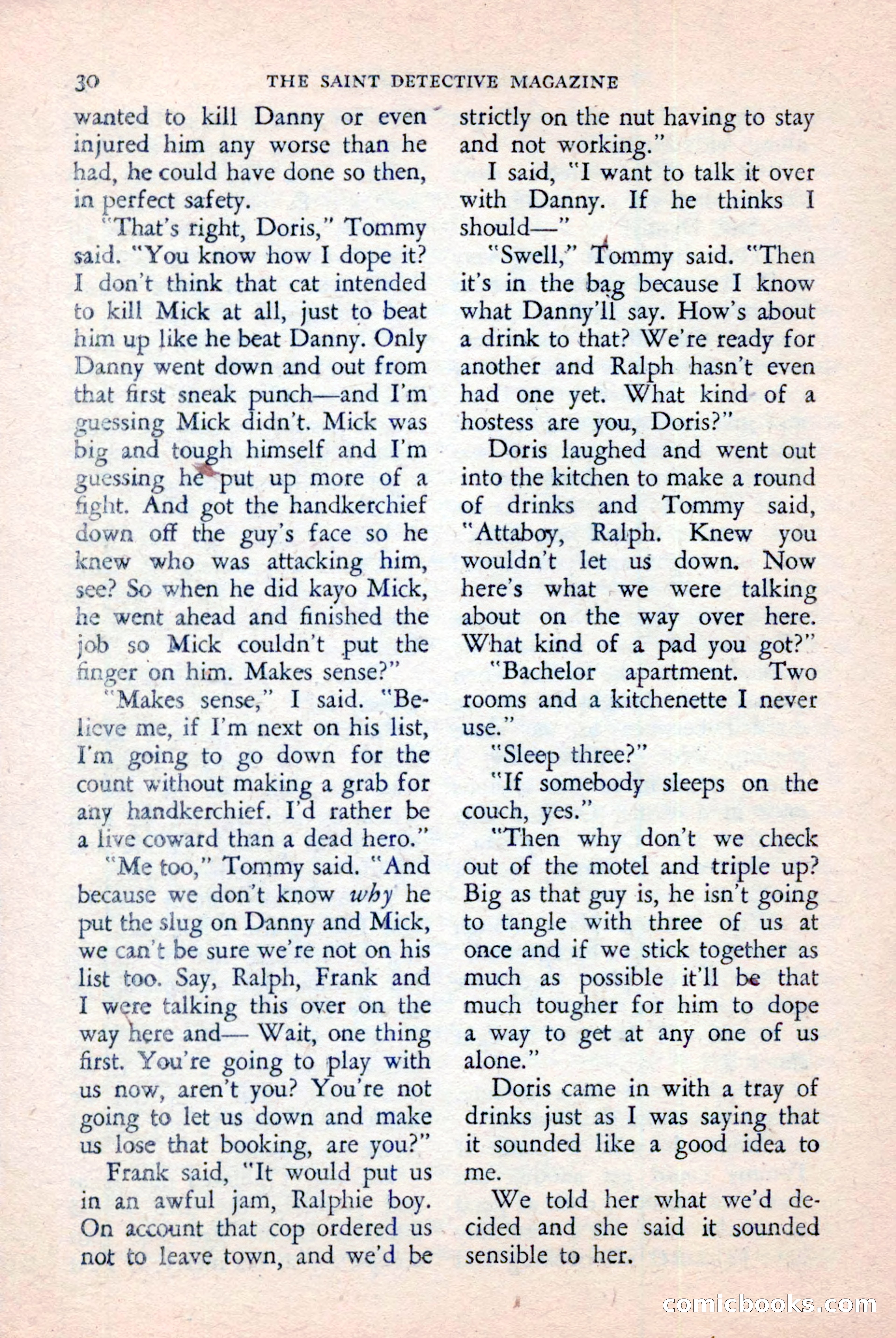 The Saint Detective Magazine, January 1957 — page 32 of 148