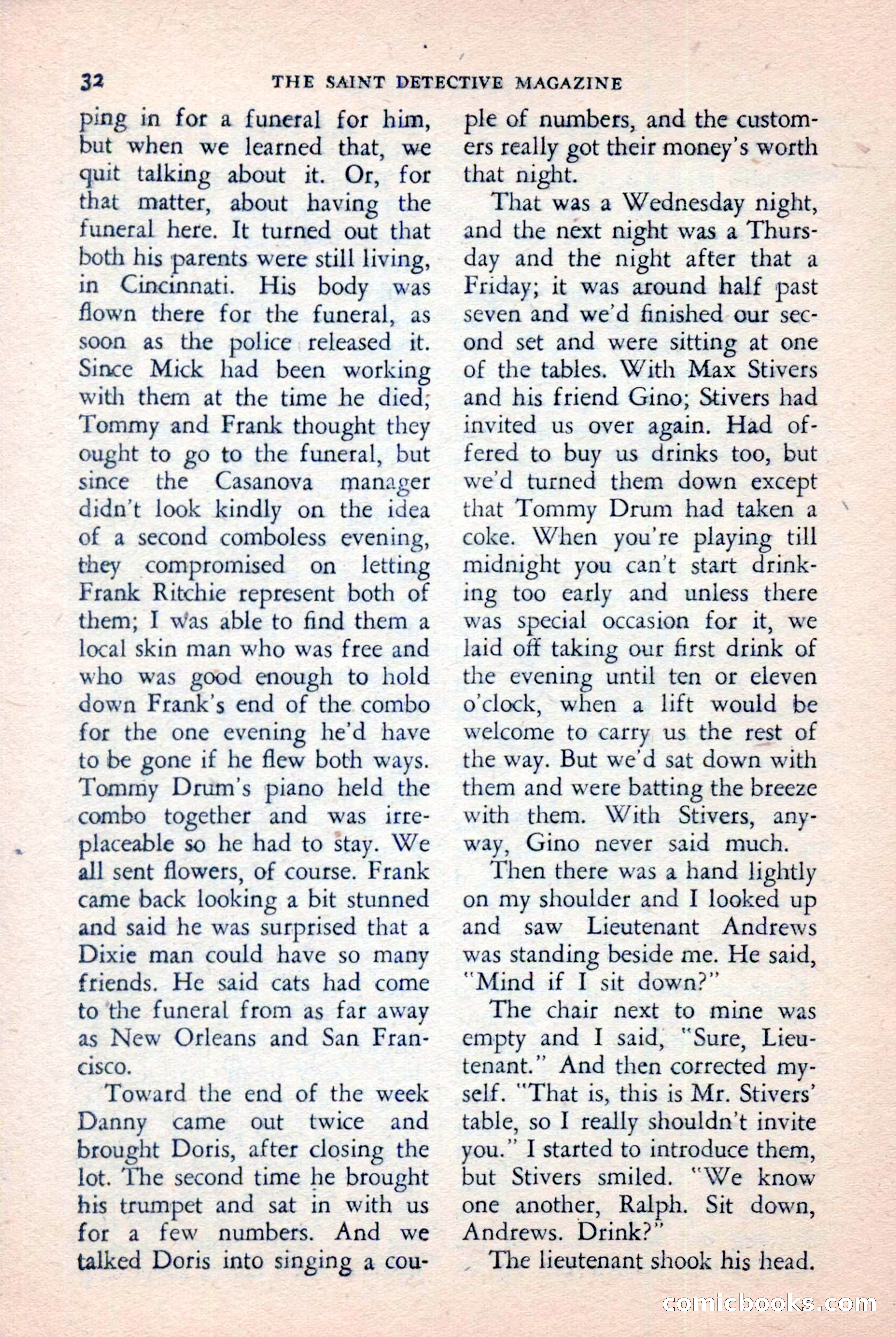 The Saint Detective Magazine, January 1957 — page 34 of 148